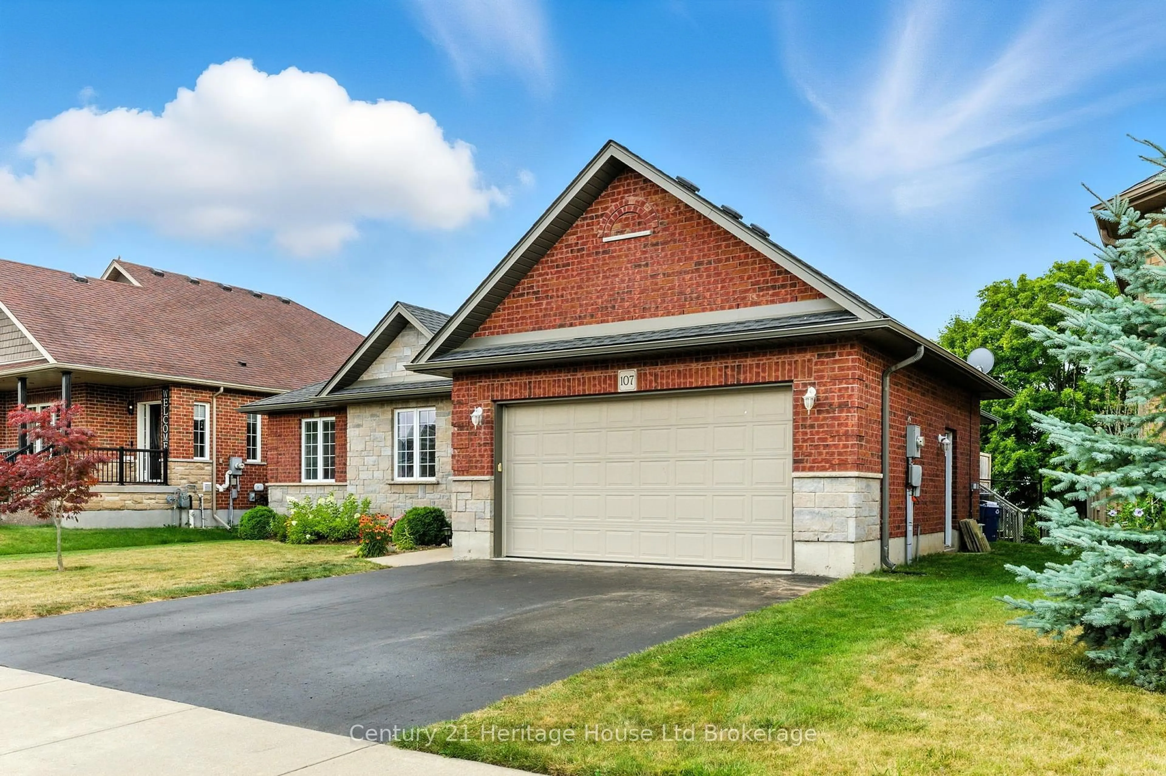 Home with brick exterior material, street for 107 Applewood St, Blandford-Blenheim Ontario N0J 1S0