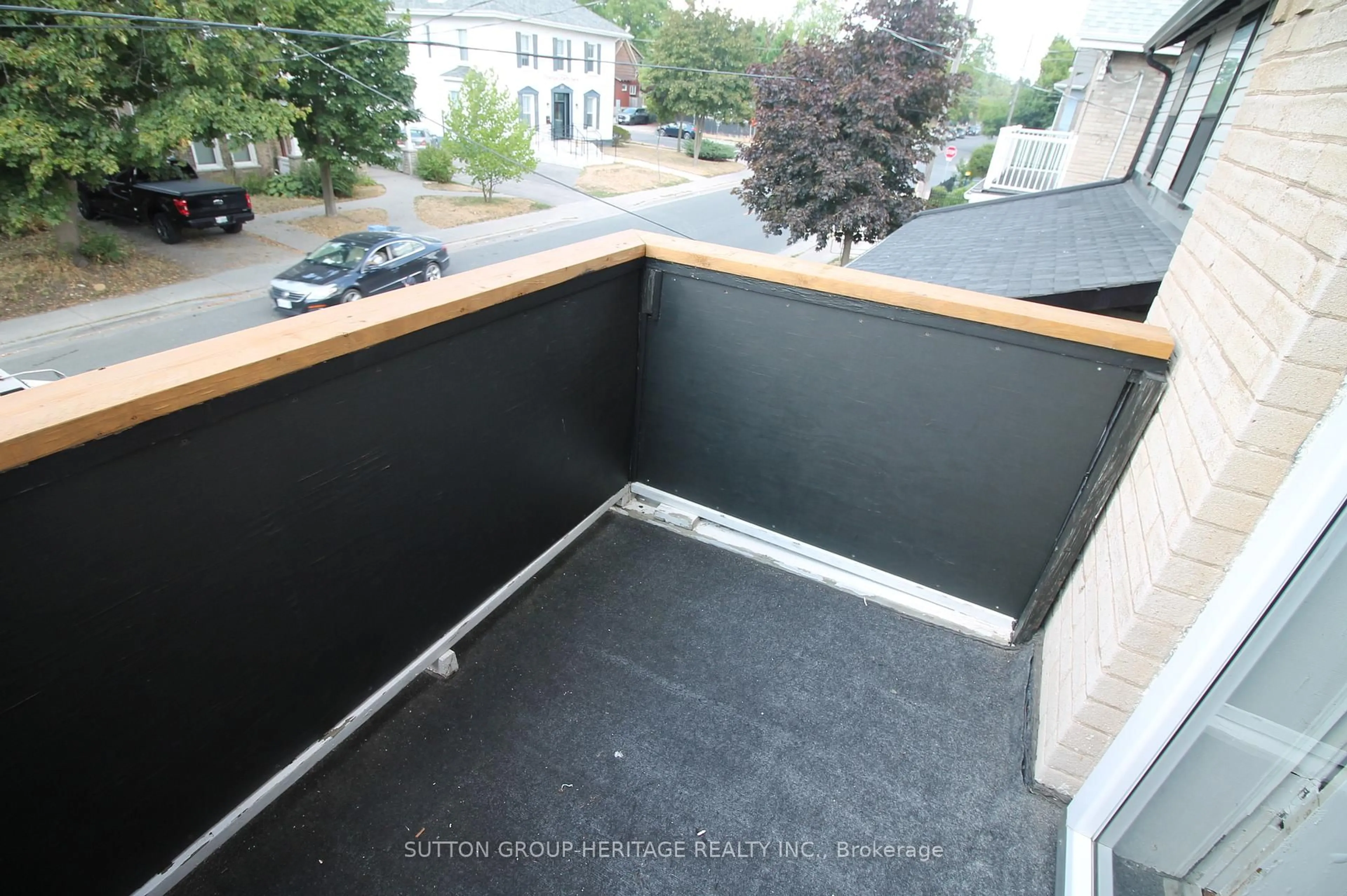 Balcony in the apartment, city buildings view from balcony for 260 Stewart St, Peterborough Central Ontario K9J 3M9