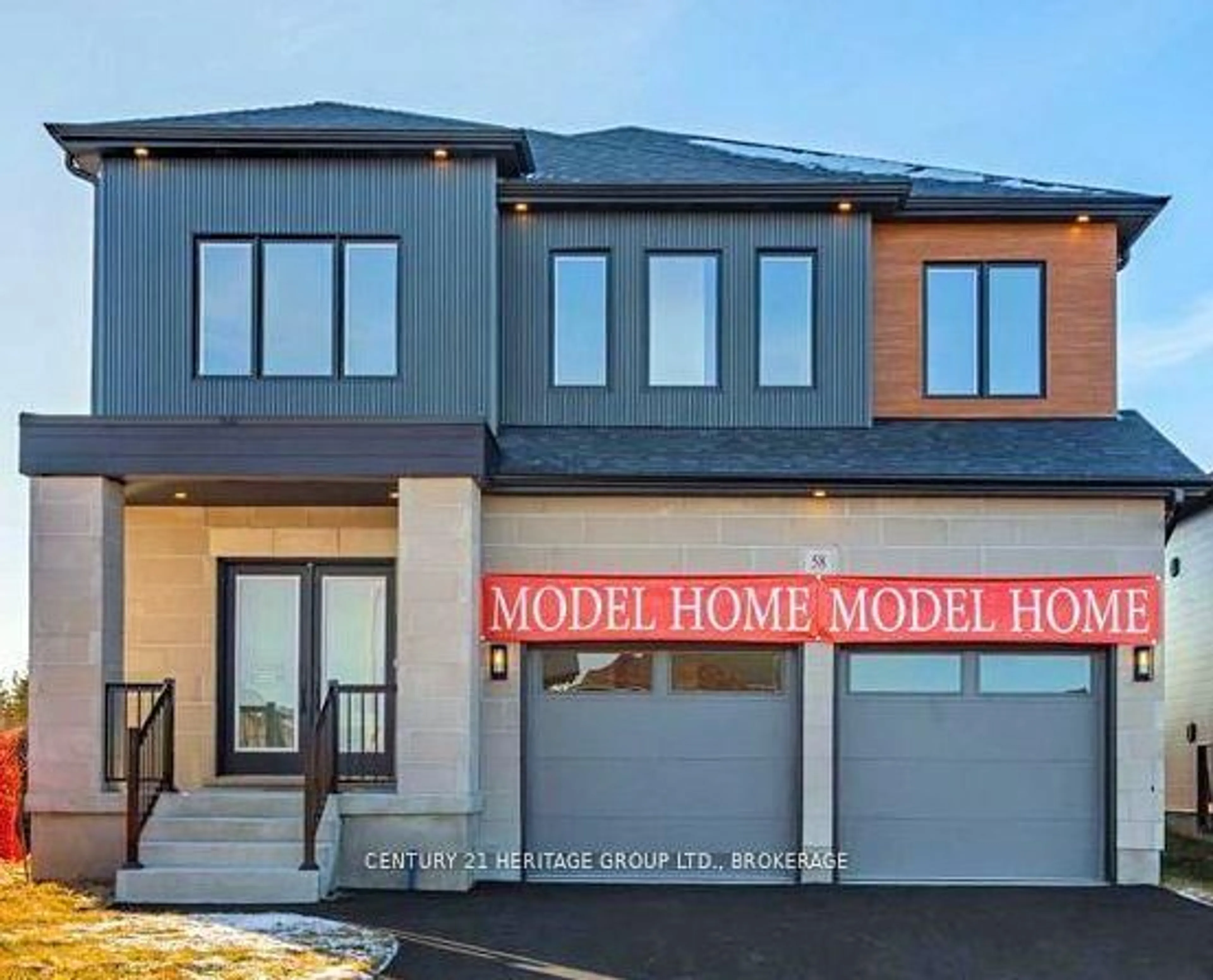 Home with vinyl exterior material, street for 98 Creighton Dr #Lot 52, Bissett Creek Ontario K0H 2H0