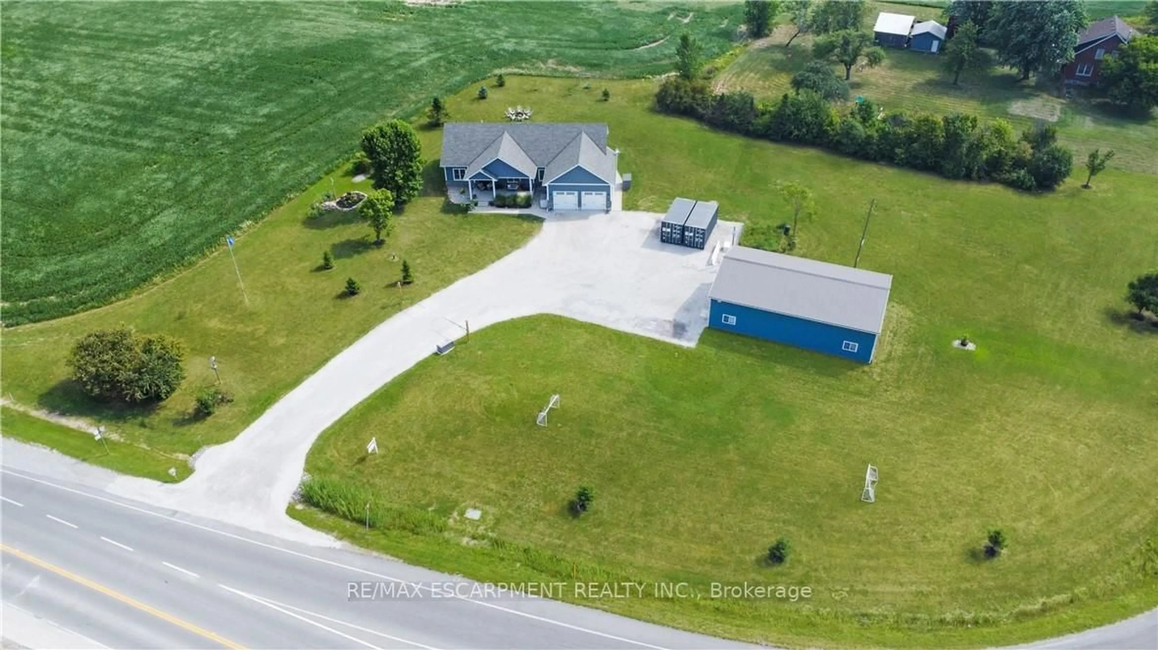 A pic from outside/outdoor area/front of a property/back of a property/a pic from drone, water/lake/river/ocean view for 236 #55 HALDIMAND Rd, Haldimand Ontario N0A 1L0