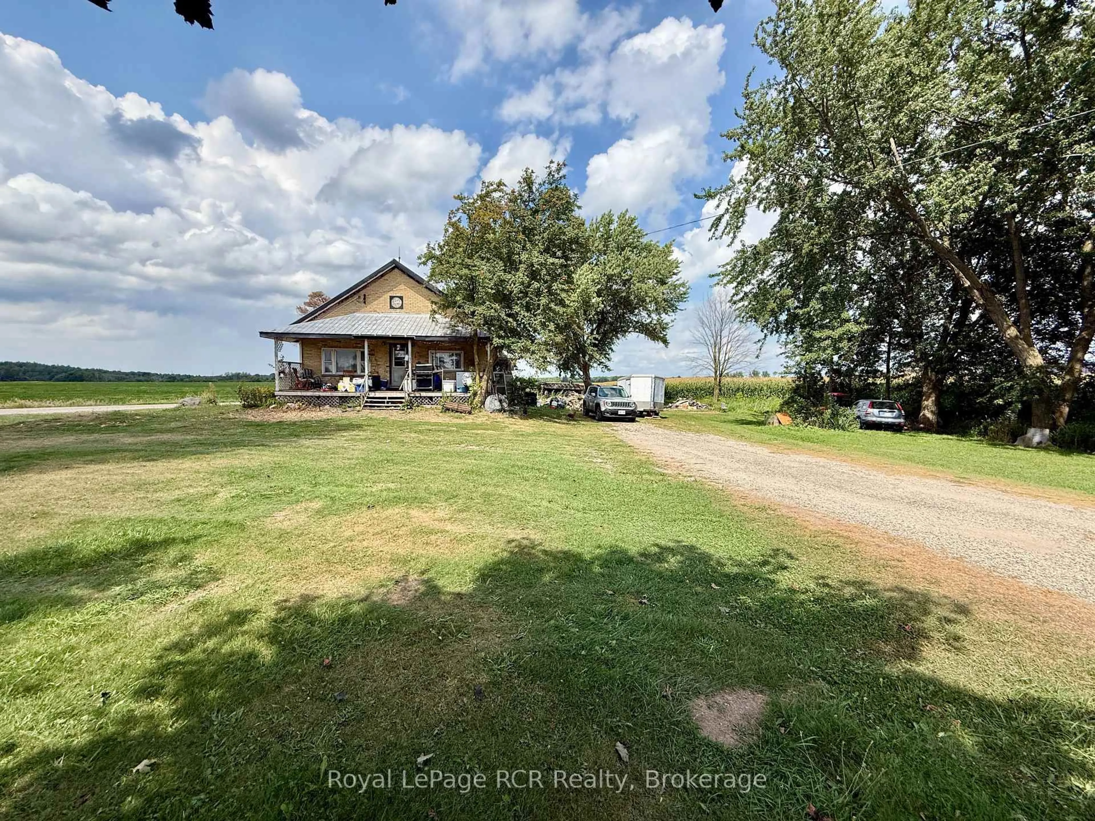 A pic from outside/outdoor area/front of a property/back of a property/a pic from drone, water/lake/river/ocean view for 1328 2 Concession, South Bruce Ontario N0G 2S0