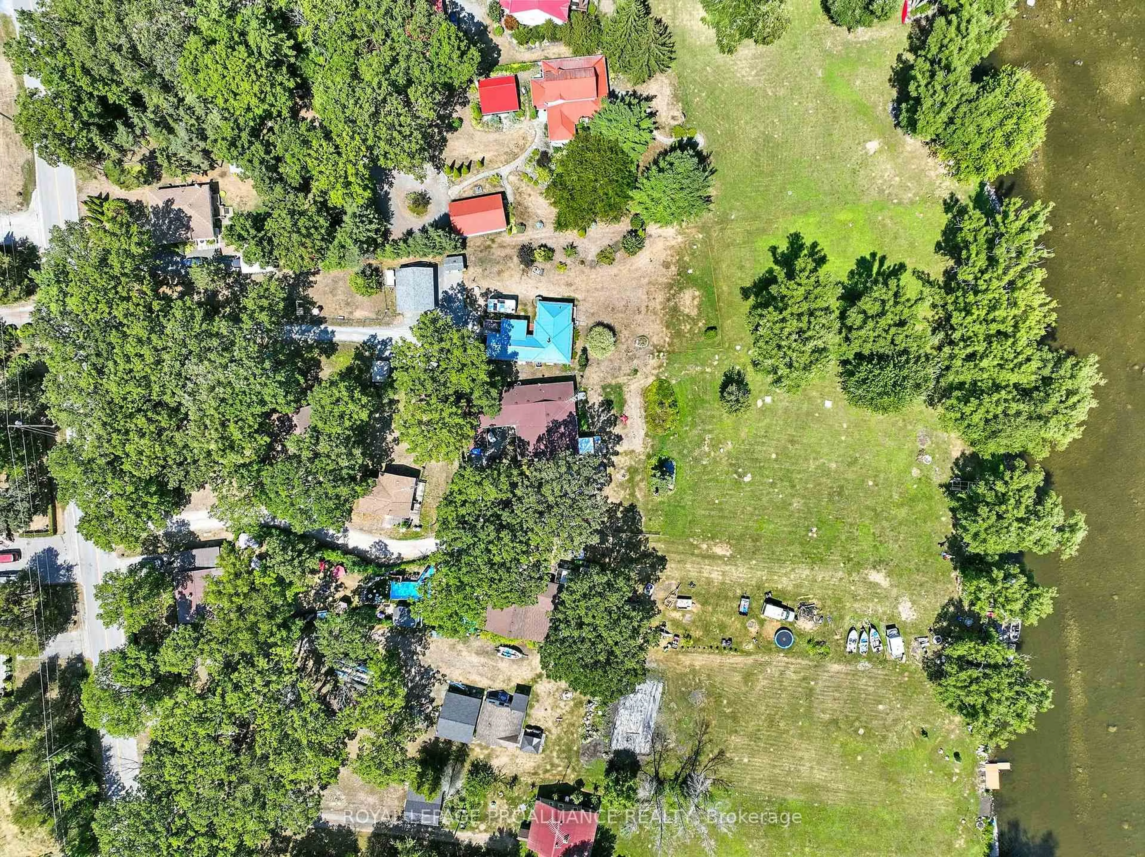 A pic from outside/outdoor area/front of a property/back of a property/a pic from drone, forest/trees view for 457 Percy Boom Rd, Trent Hills Ontario K0L 1L0