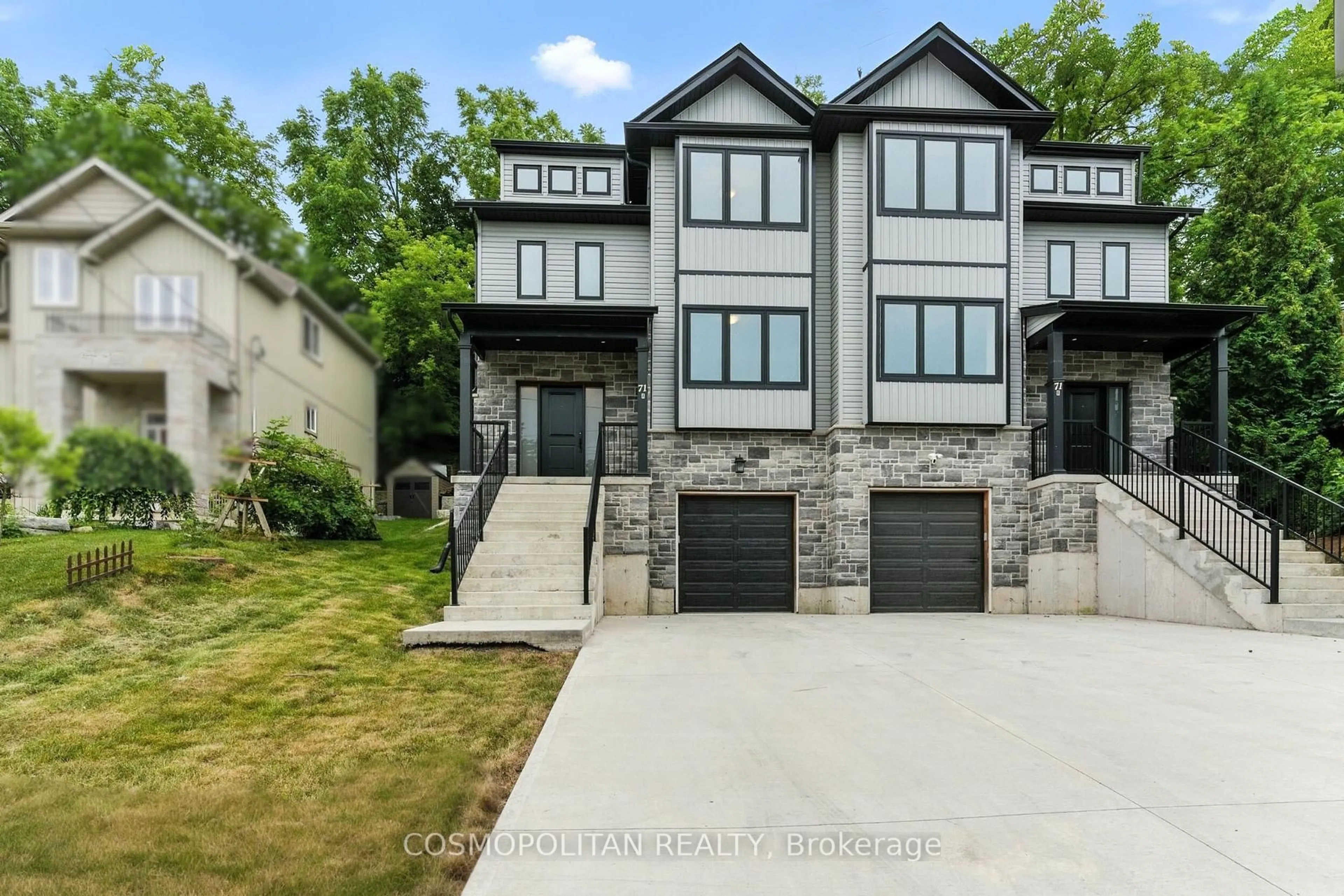 Home with brick exterior material, mountain view for 71 A Bradley St #A, St. Catharines Ontario L2T 1R5