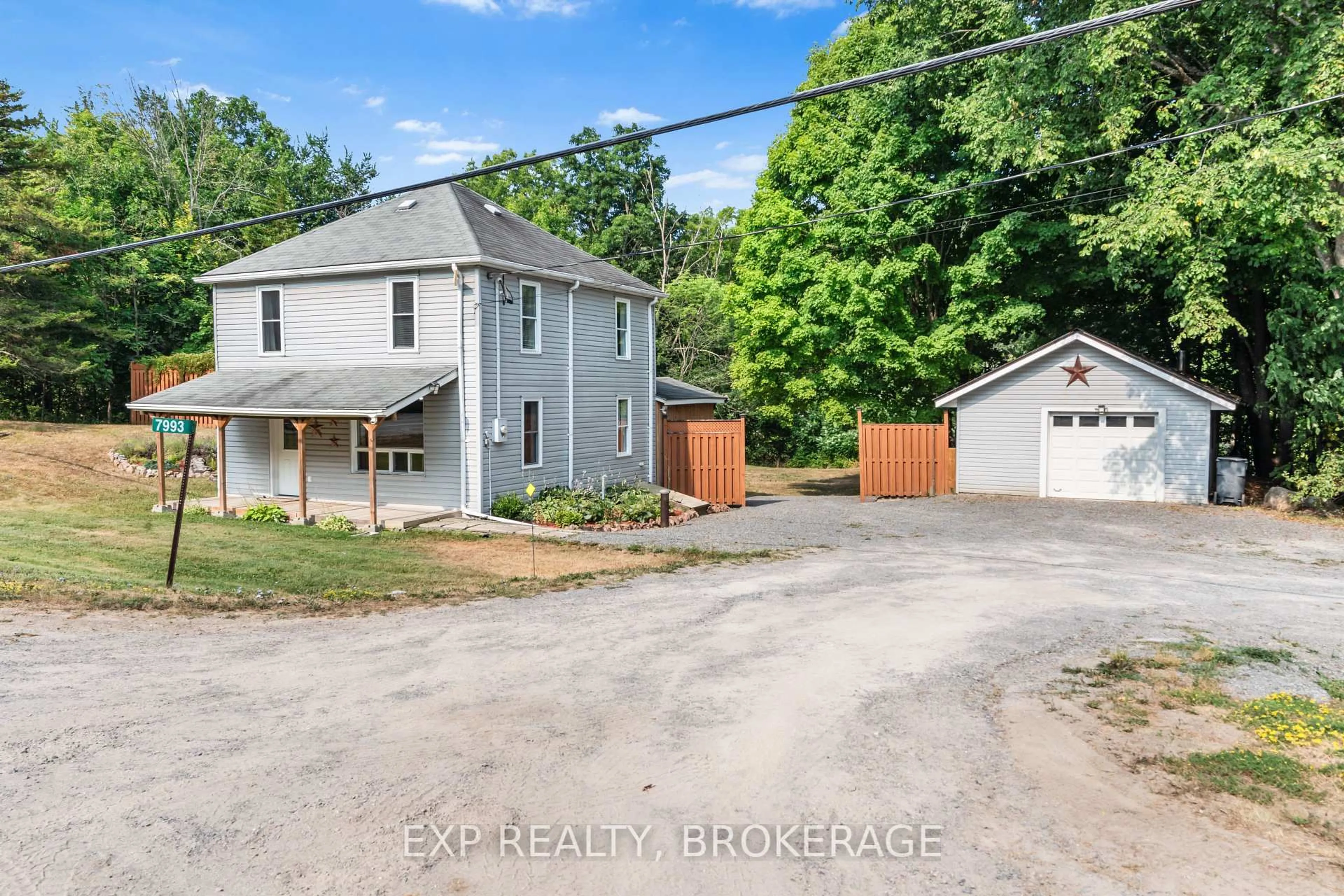 A pic from outside/outdoor area/front of a property/back of a property/a pic from drone, street for 7993 PERTH Rd, Frontenac Ontario K0K 2L0