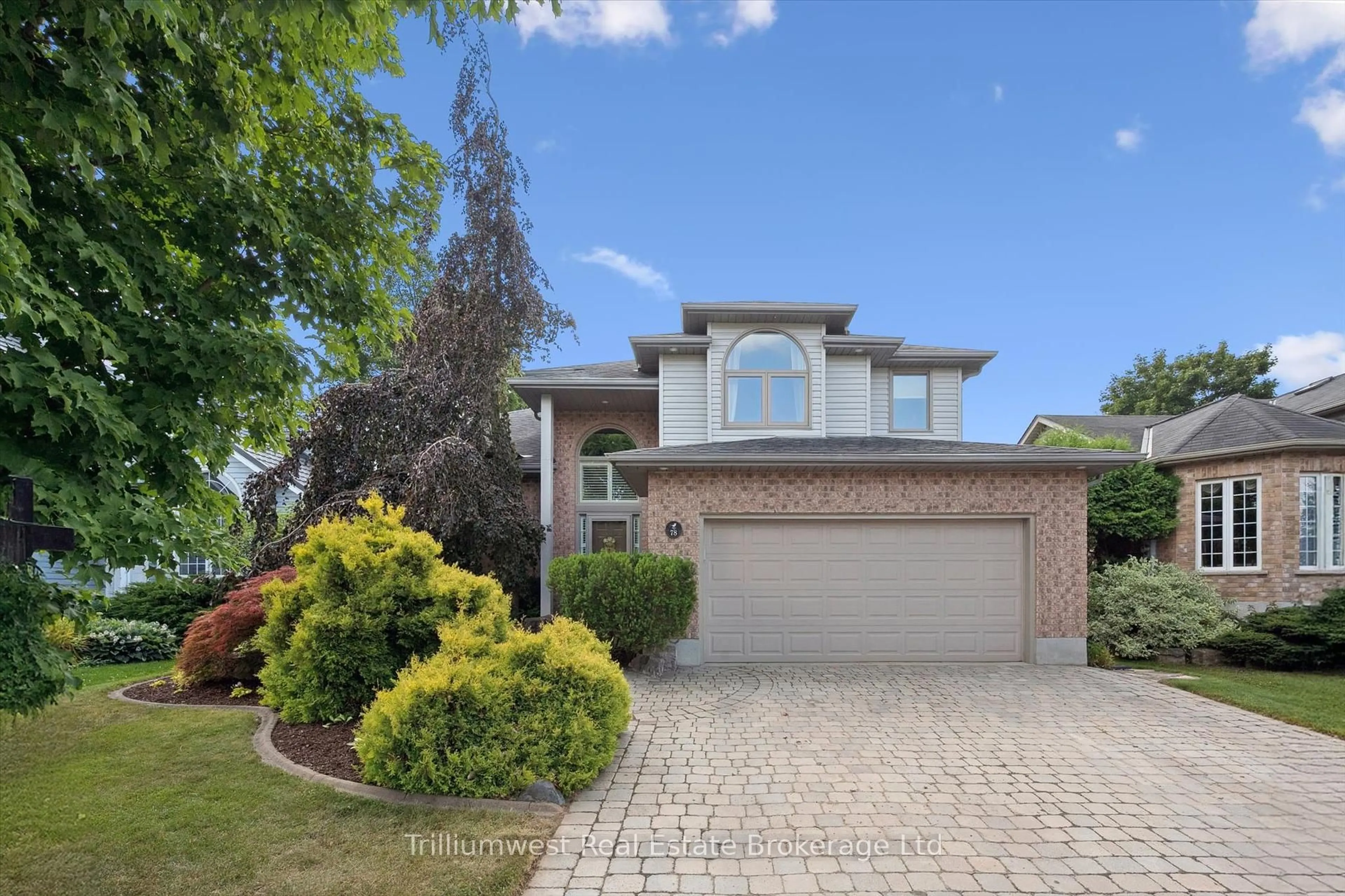 Home with brick exterior material, street for 78 Pheasant Run Dr, Guelph Ontario N1C 1E4