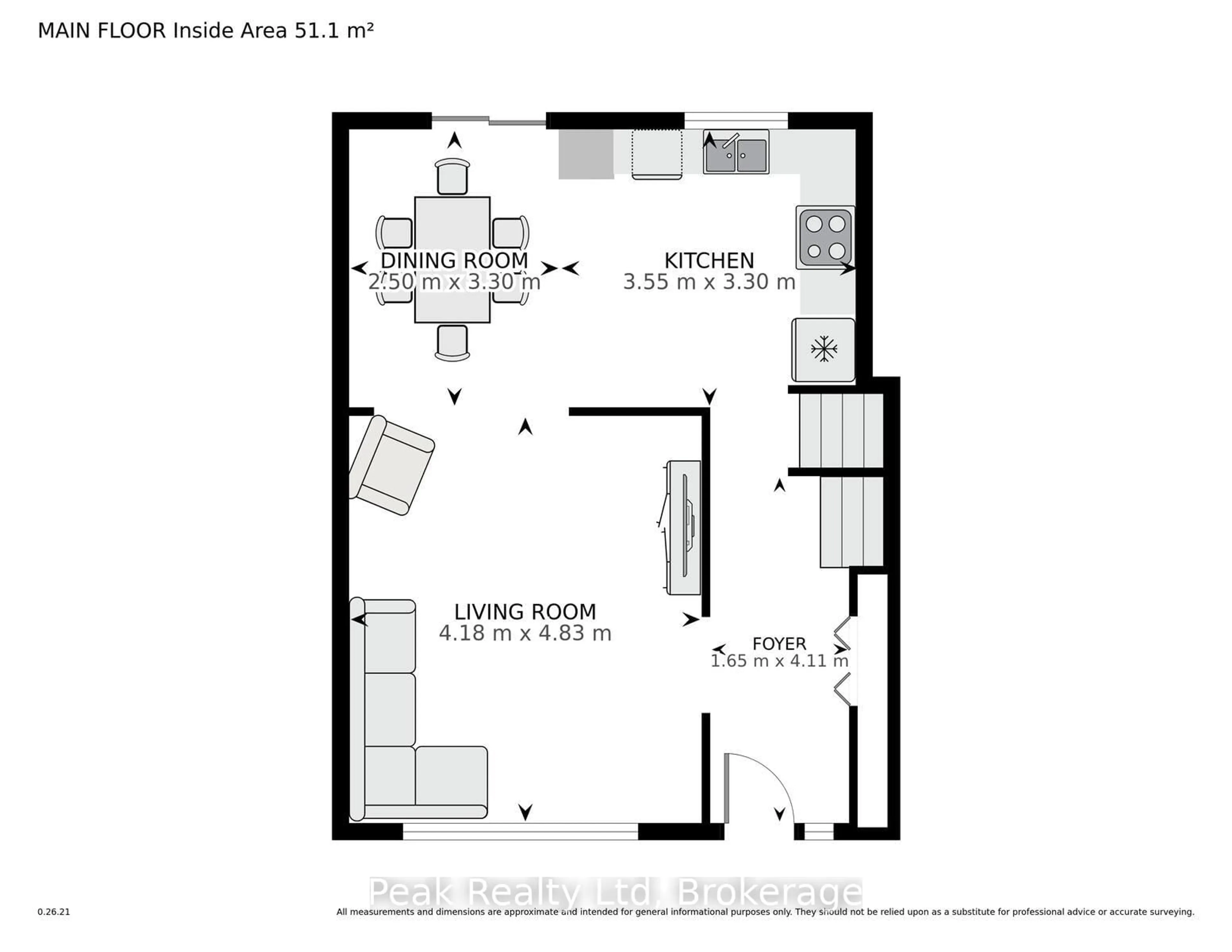 Floor plan for 765 John St, North Perth Ontario N4W 1B6