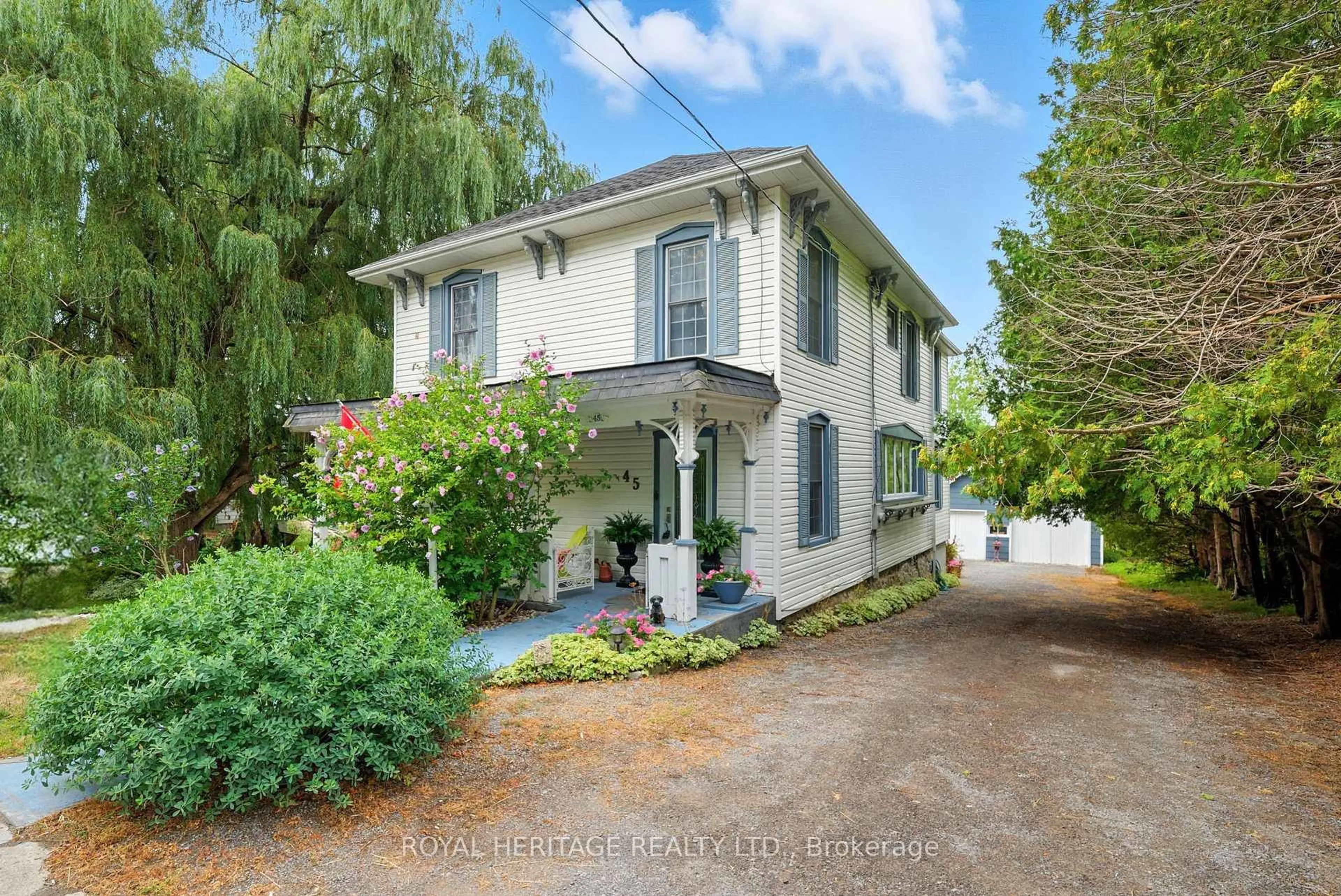 A pic from outside/outdoor area/front of a property/back of a property/a pic from drone, street for 45 Percy St, Cramahe Ontario K0K 1S0