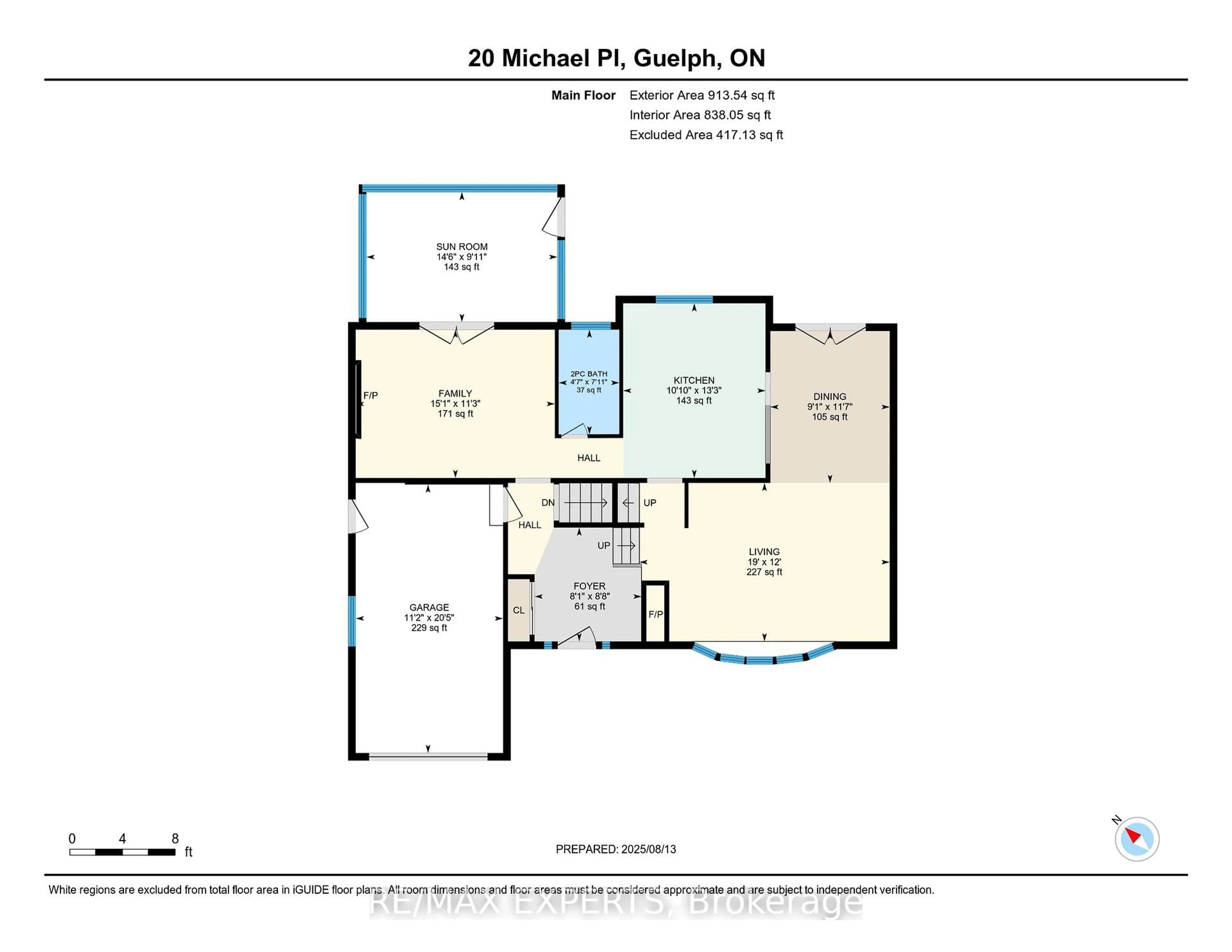 Floor plan for 20 MICHAEL Pl, Guelph Ontario N1H 1Z3