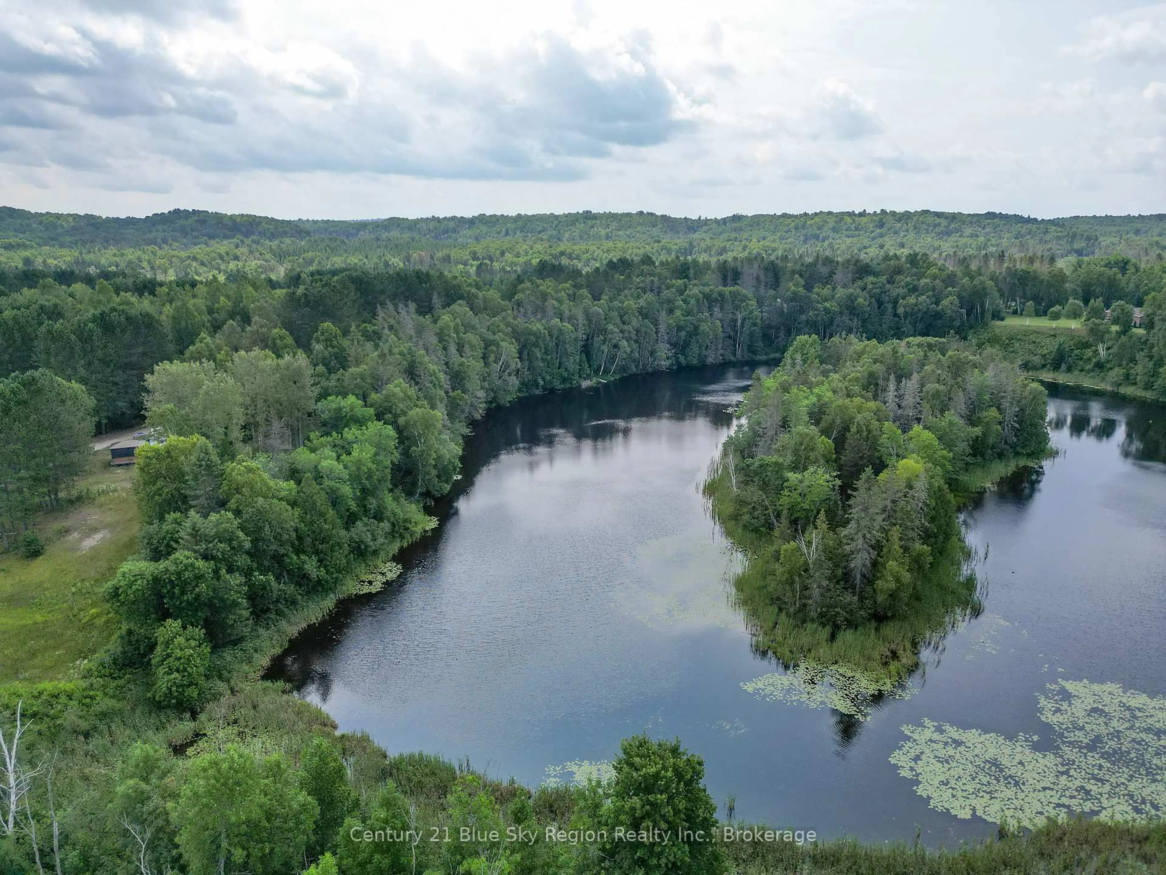 A pic from outside/outdoor area/front of a property/back of a property/a pic from drone, water/lake/river/ocean view for 1747 Highway 575, West Nipissing Ontario P0H 1M0