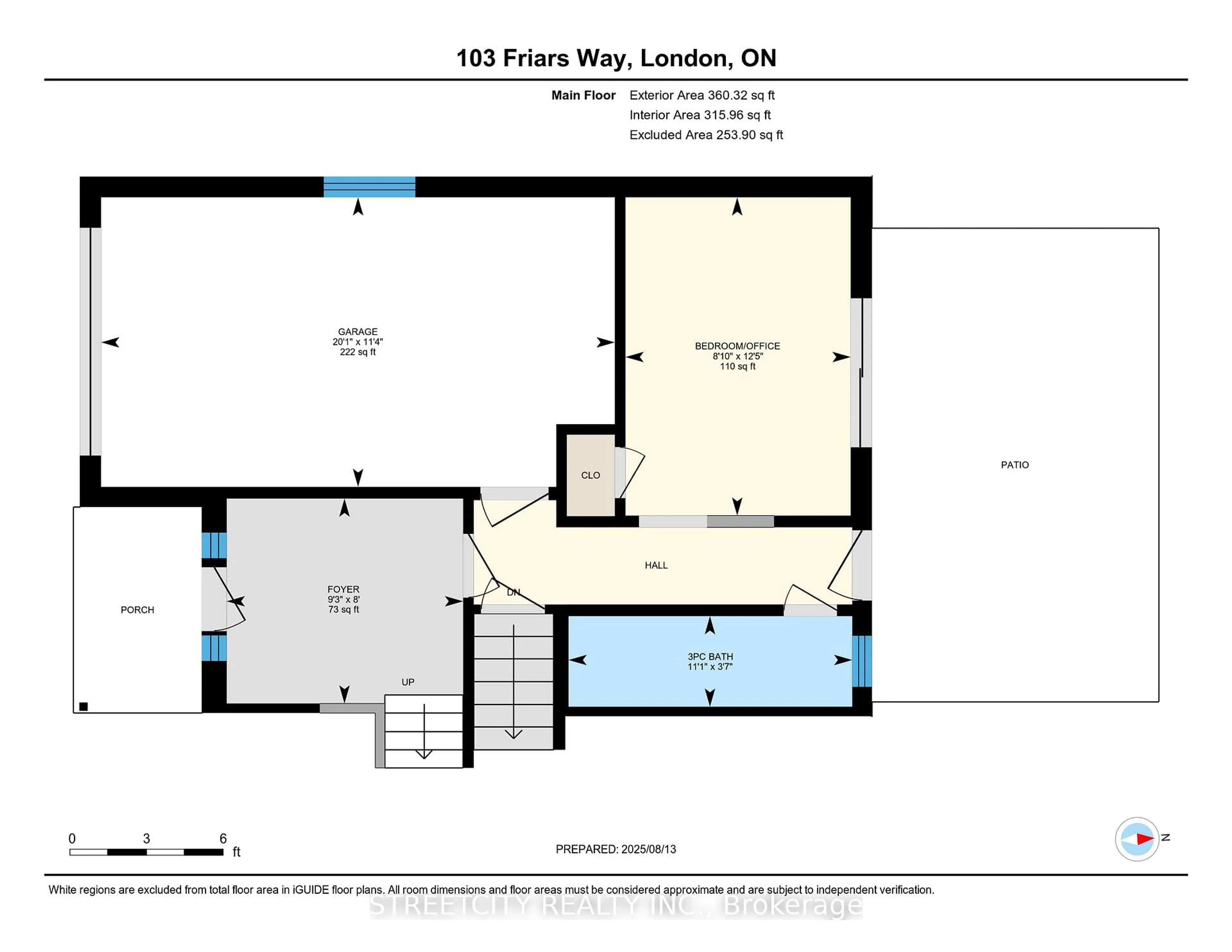 Floor plan for 103 Friars Way, London North Ontario N6G 2B1