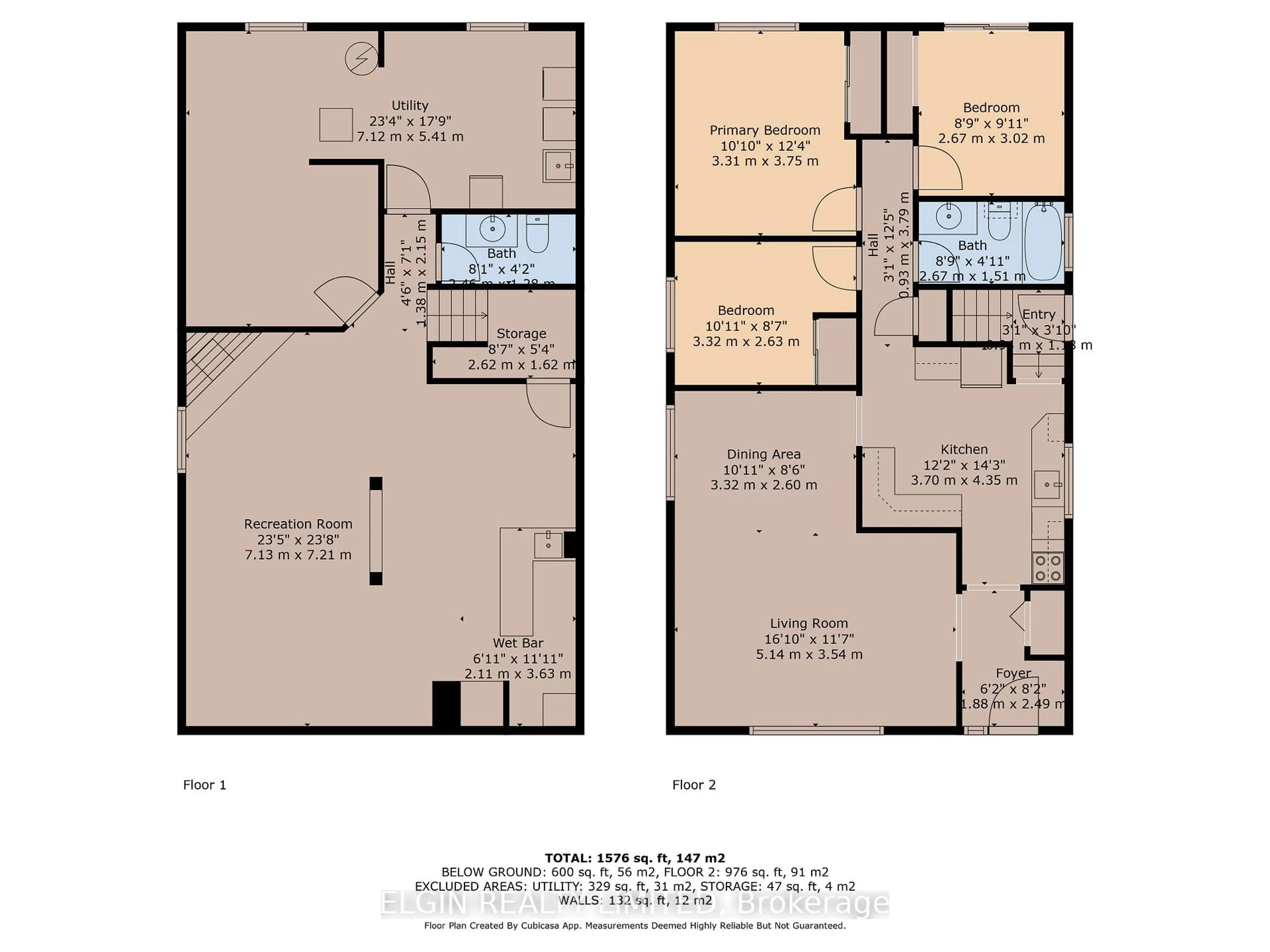 Floor plan for 10 Gustin Pl, St. Thomas Ontario N5R 1T2