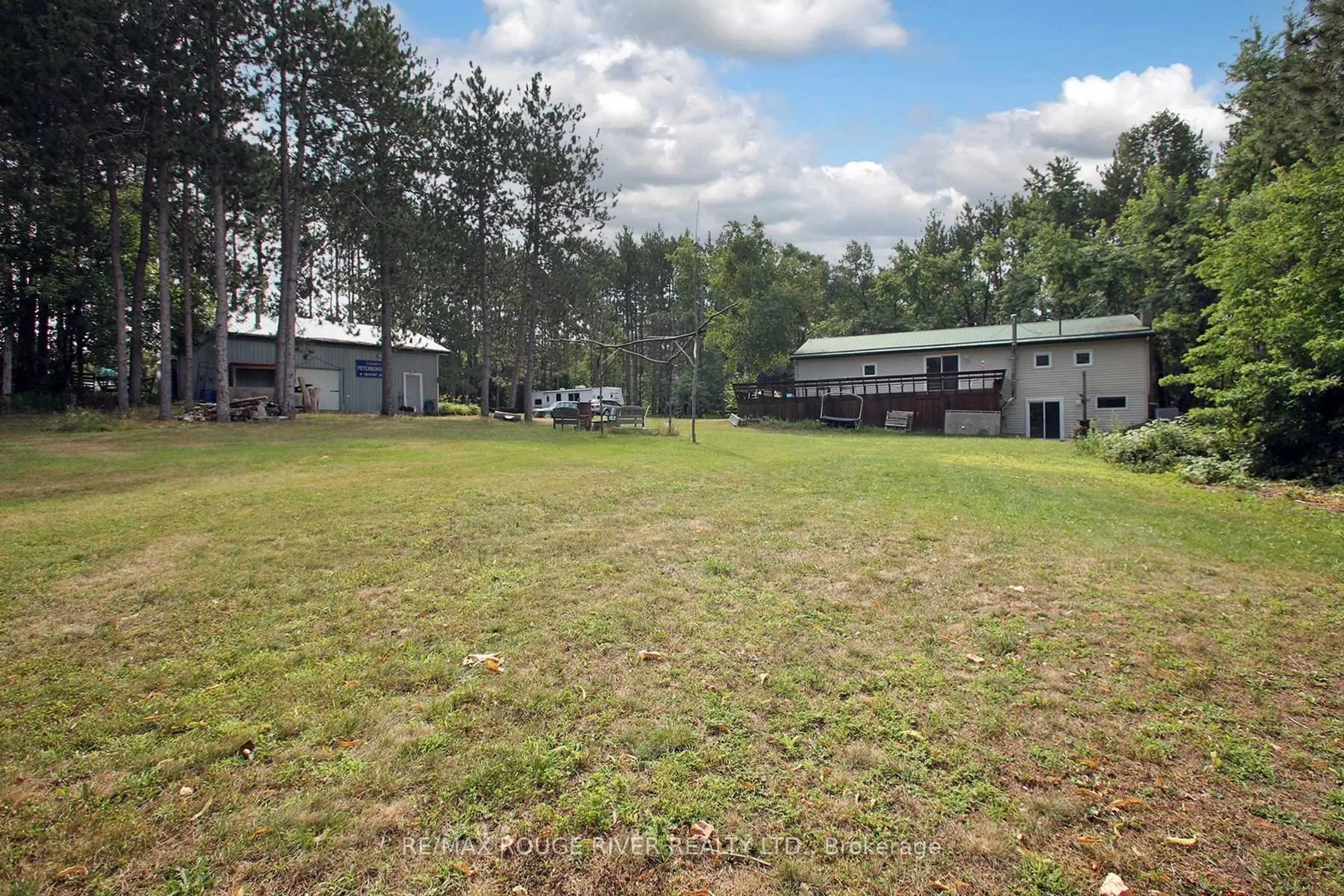 A pic from outside/outdoor area/front of a property/back of a property/a pic from drone, unknown for 199 Farmers Rd, Kawartha Lakes Ontario L0A 1K0