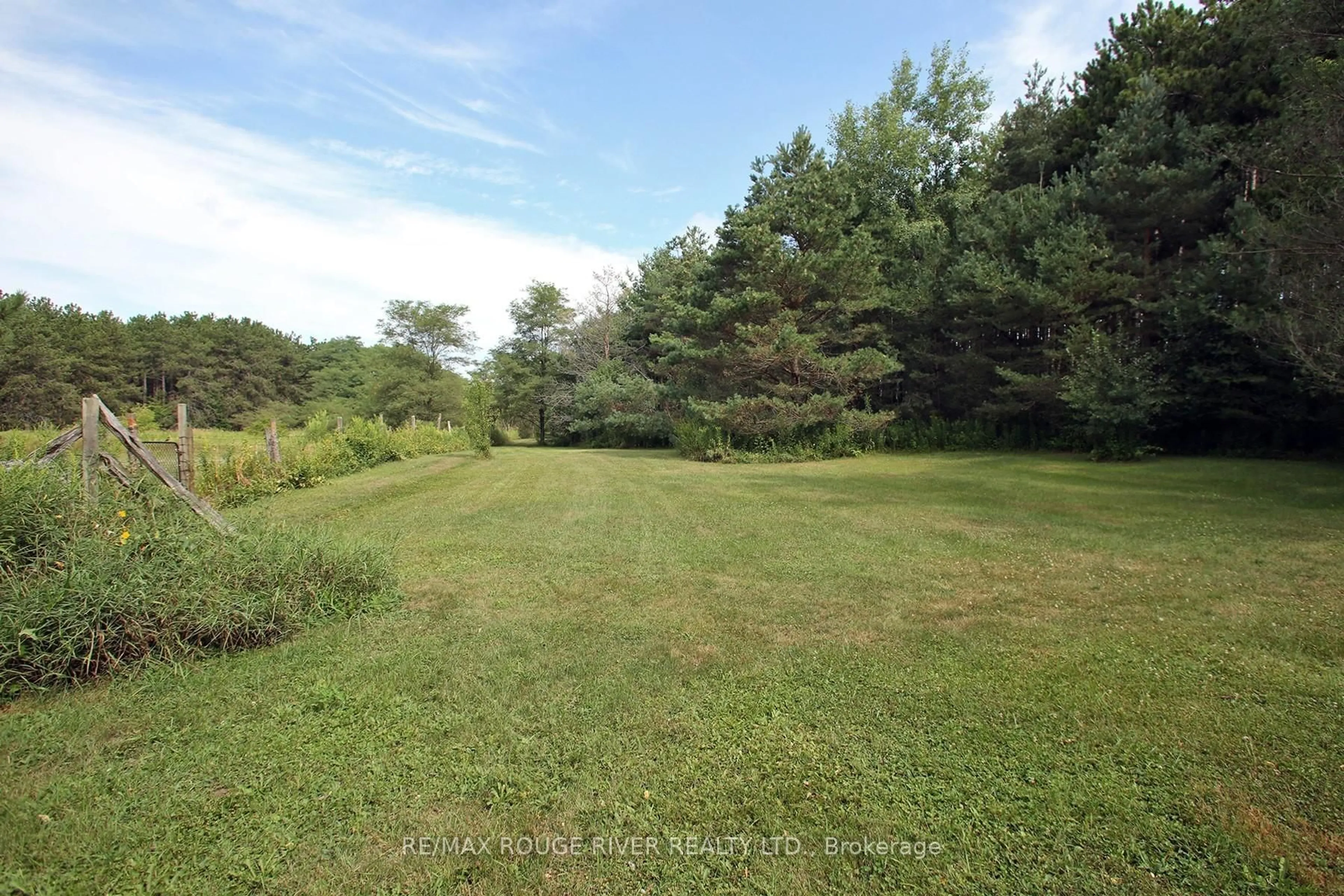 A pic from outside/outdoor area/front of a property/back of a property/a pic from drone, forest/trees view for 199 Farmers Rd, Kawartha Lakes Ontario L0A 1K0