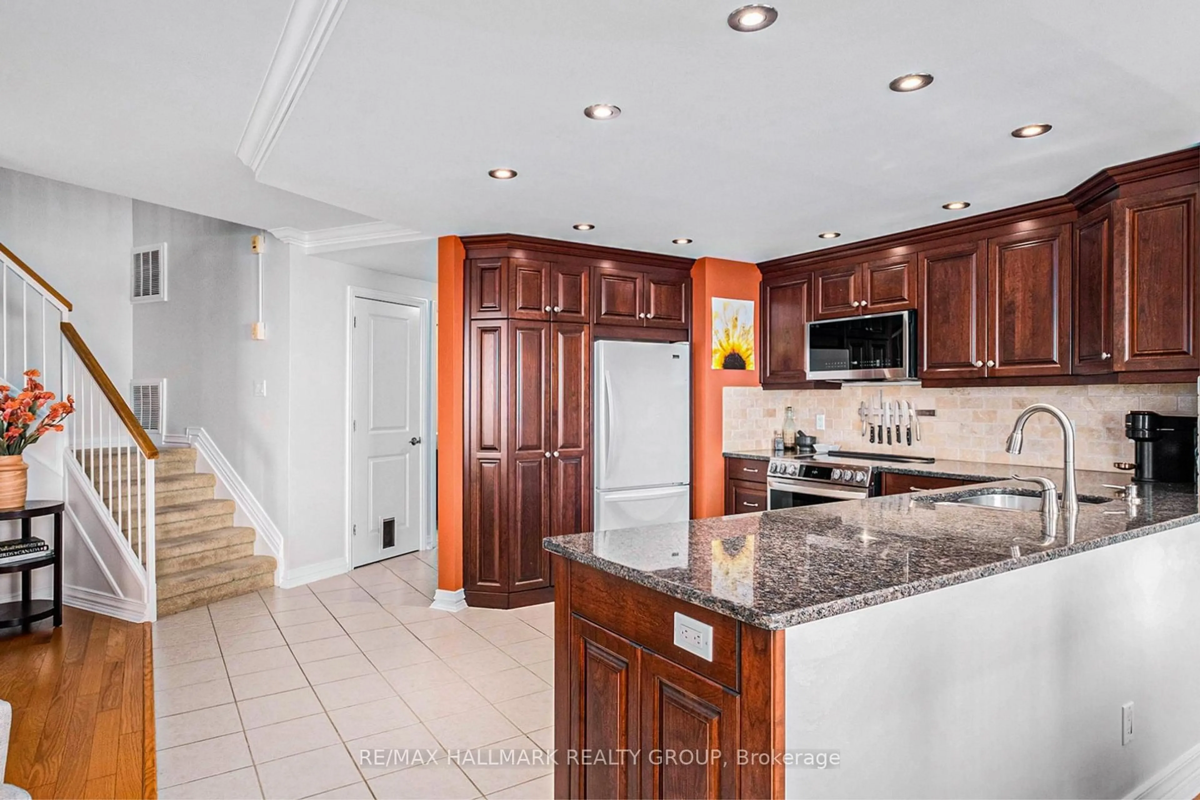 Open concept kitchen, ceramic/tile floor for 1380 Prince Of Wales Dr #7, Ottawa Ontario K2C 3N5