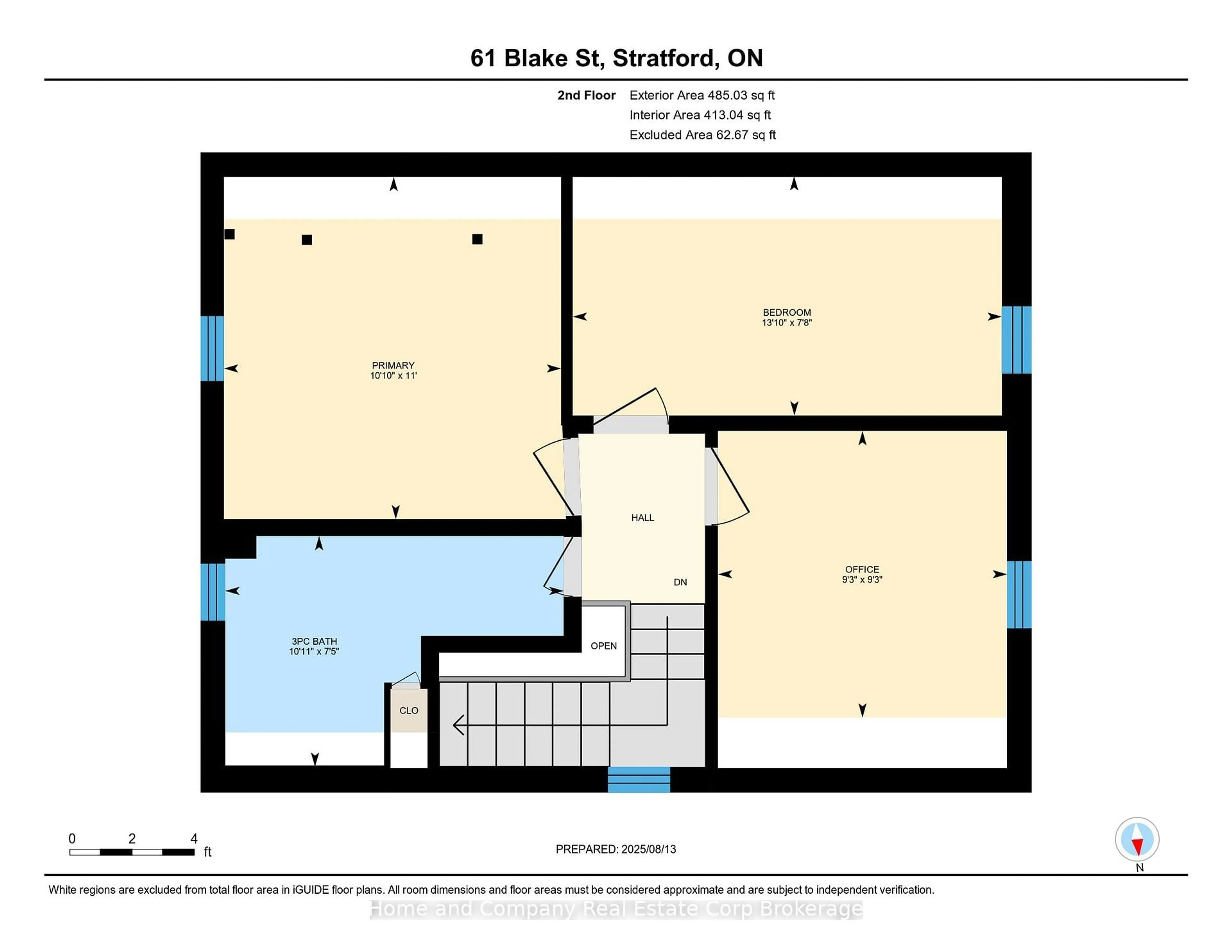 Floor plan for 61 Blake St, Stratford Ontario N5A 2C4