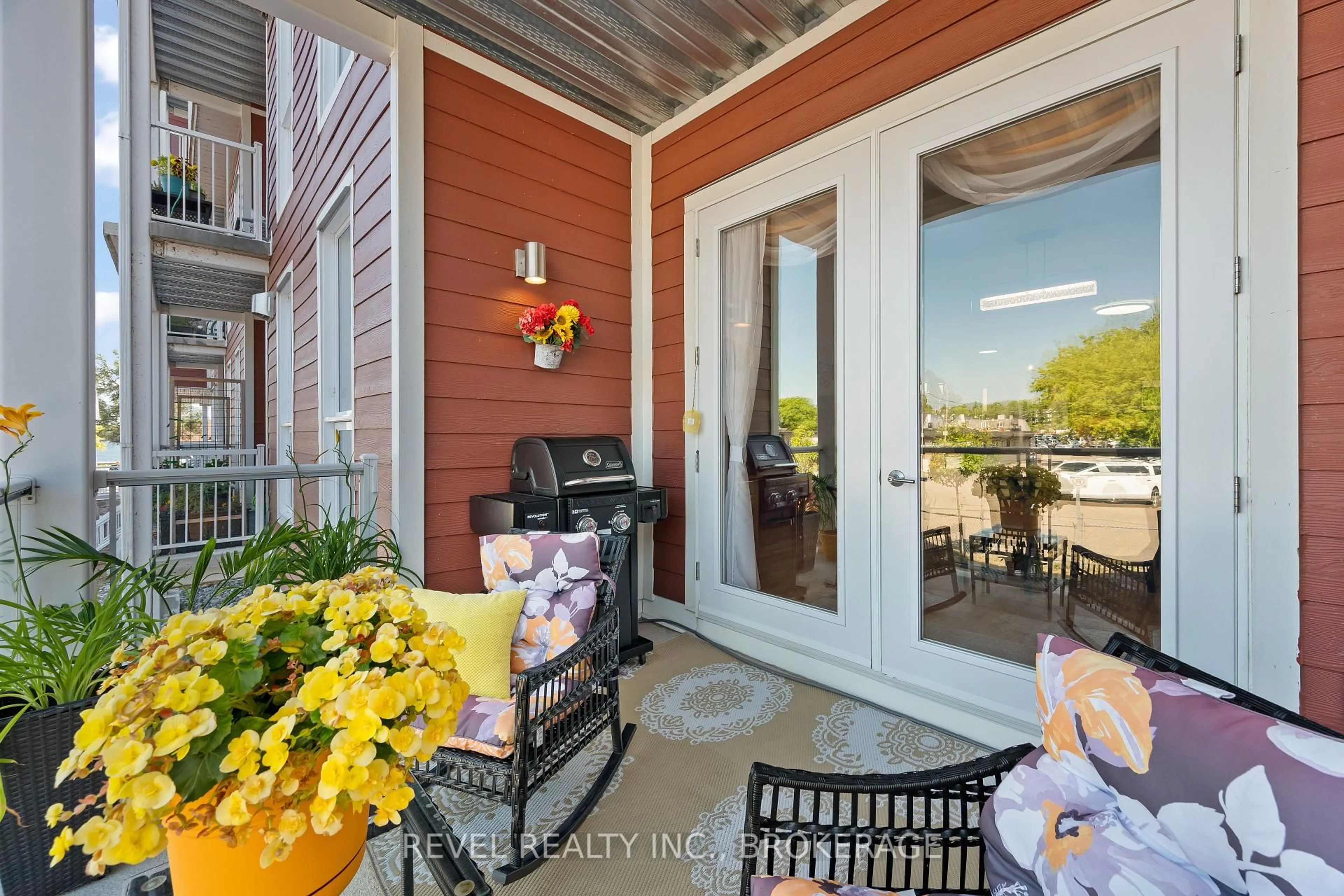 Patio, water/lake/river/ocean view for 130 Water St #14, Gananoque Ontario K7G 0A8