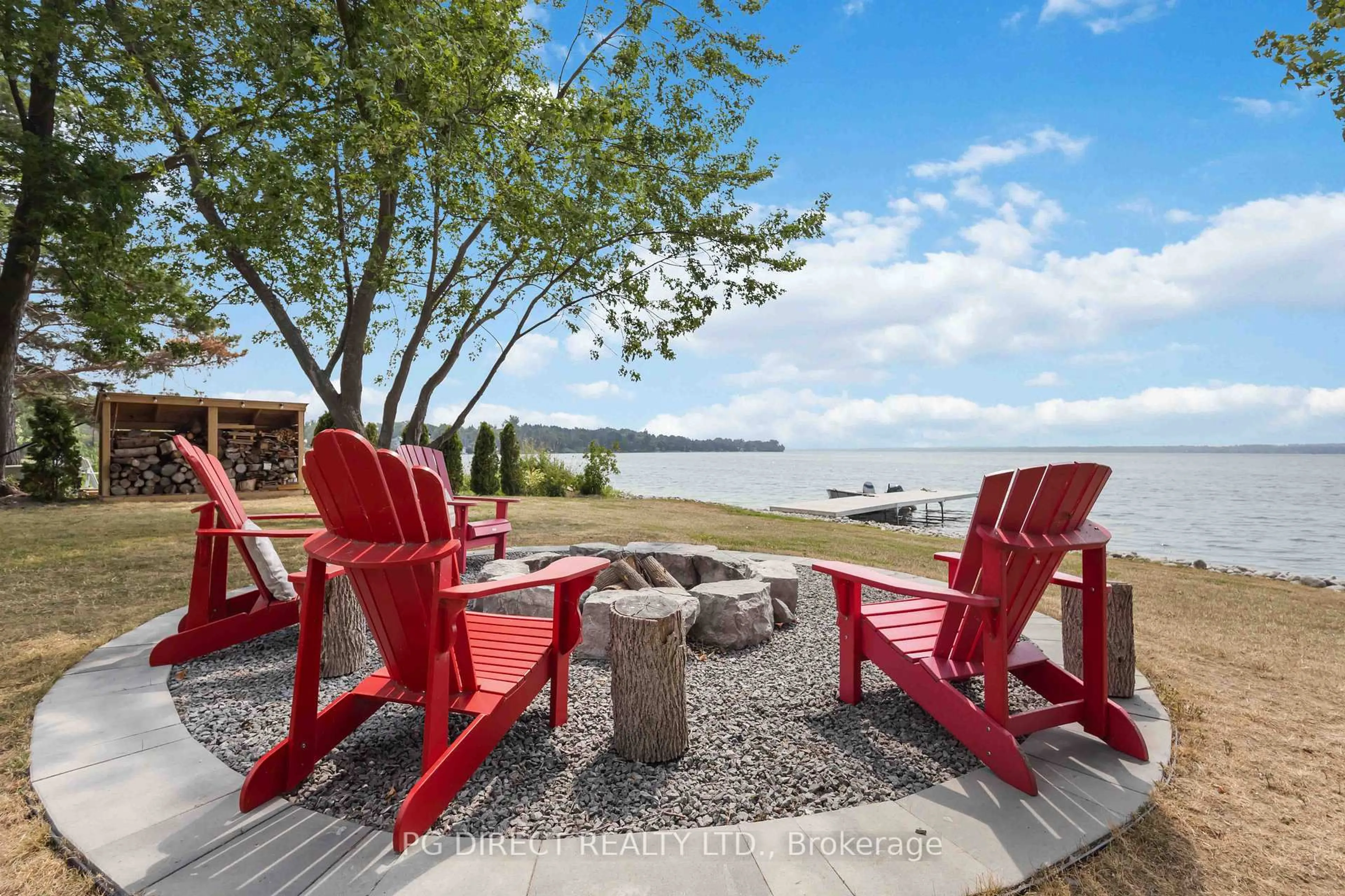 Patio, water/lake/river/ocean view for 46 Pleasant View Cres, Kawartha Lakes Ontario K0M 2C0