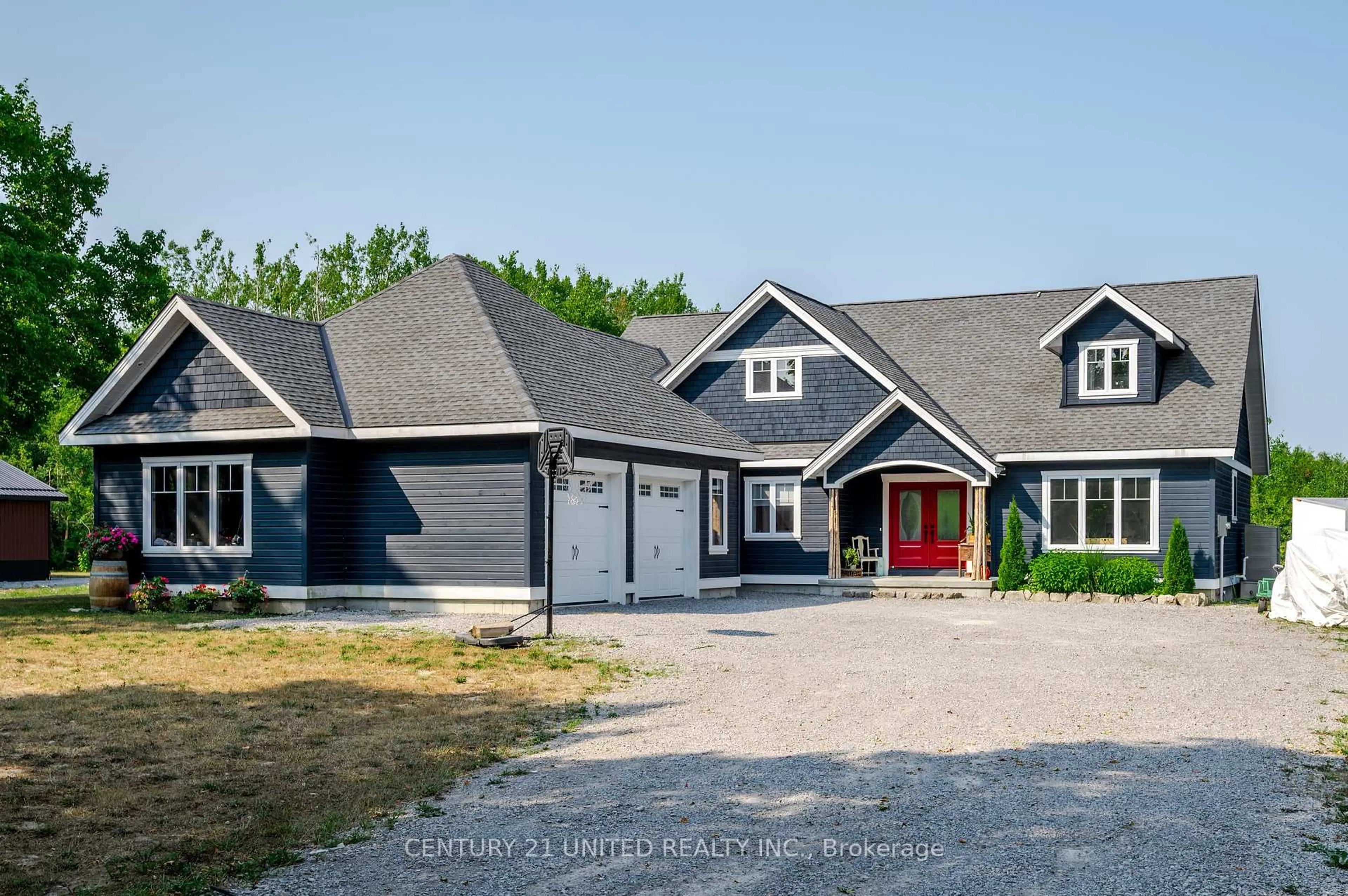 Home with vinyl exterior material, street for 142 Hickory Beach Rd, Kawartha Lakes Ontario K0M 1N0