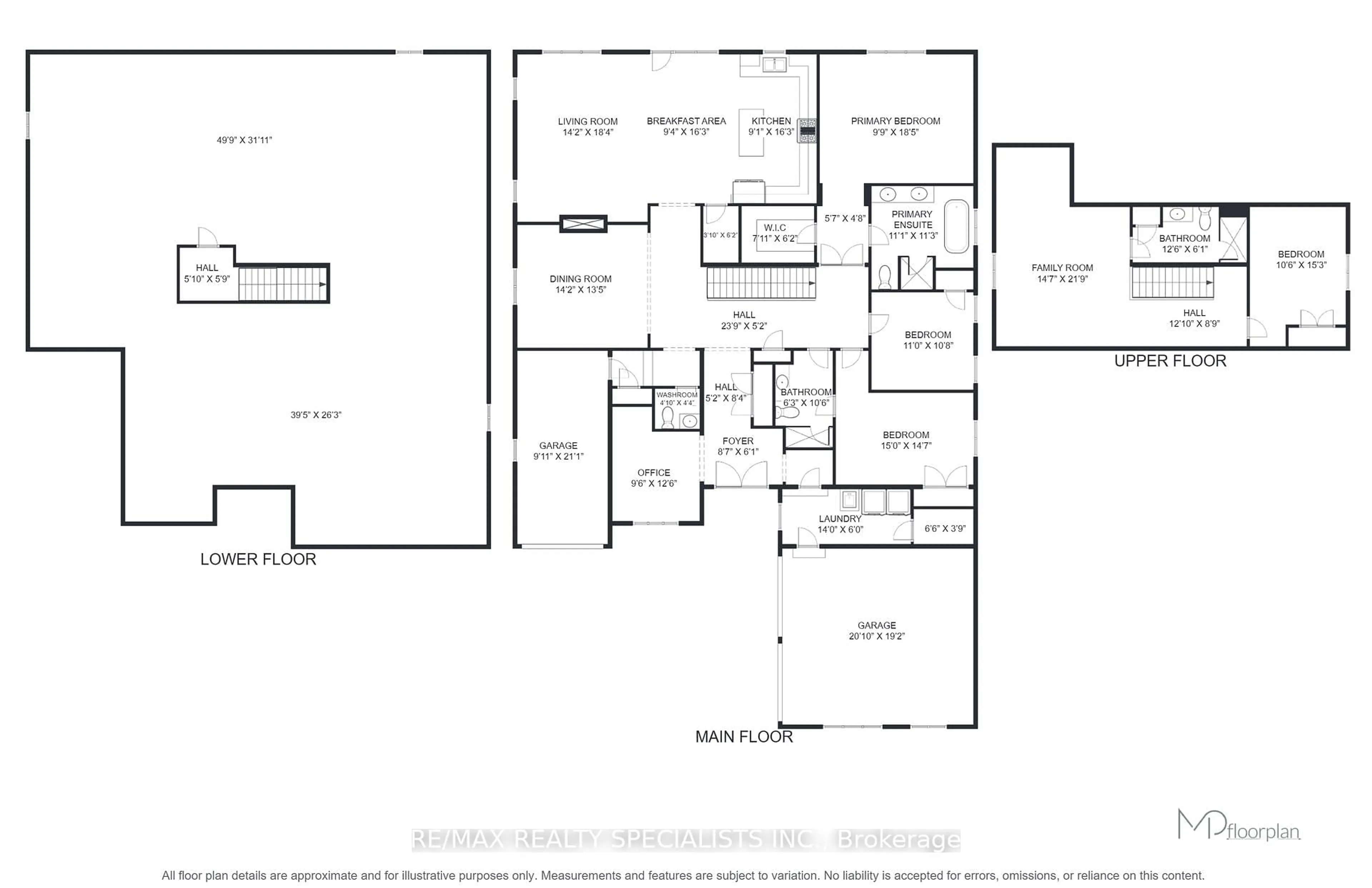 Floor plan for 33 Stonegate Ave, Mono Ontario L9W 6T4