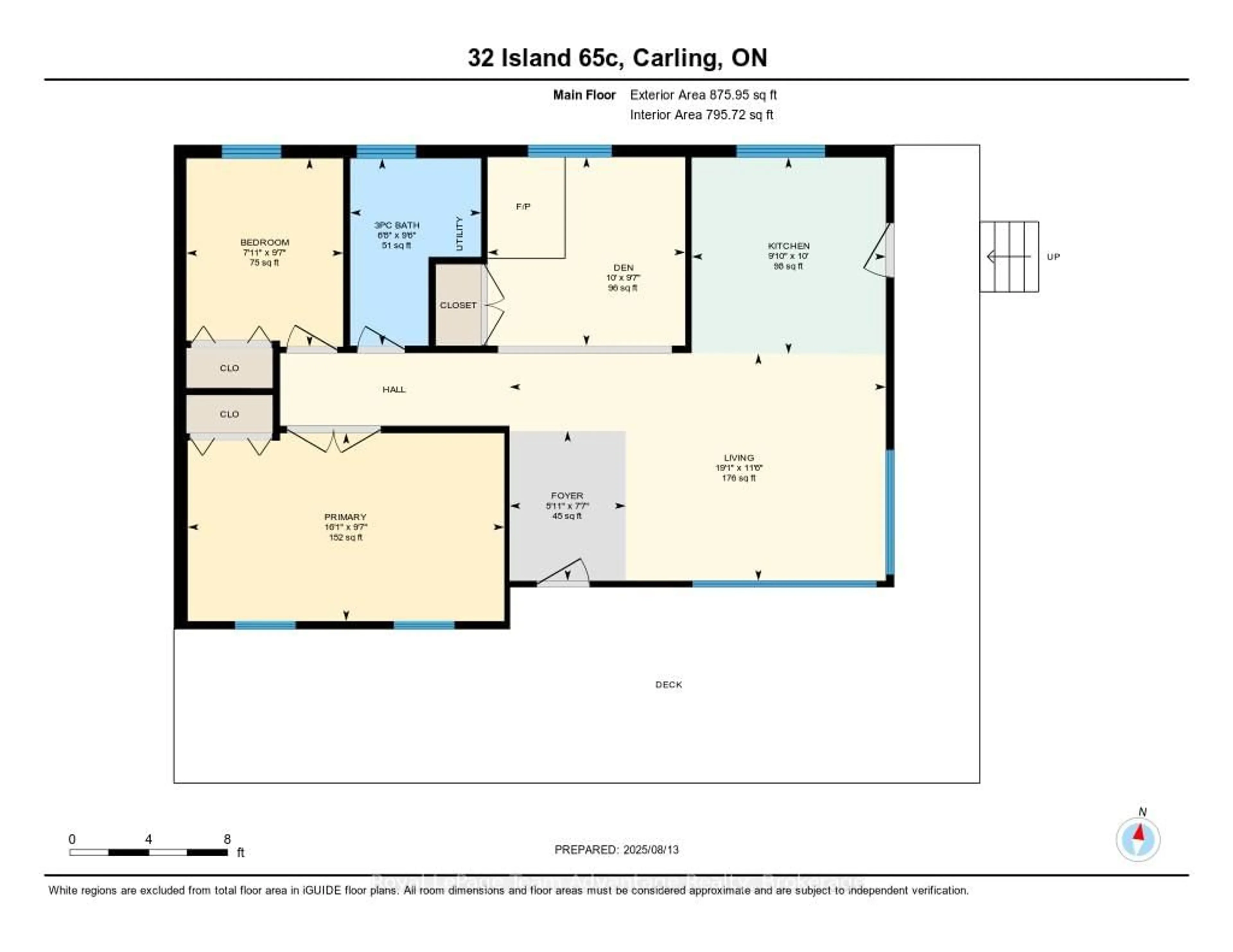 Floor plan for 32 Island 65C, Carling Ontario P0G 1G0