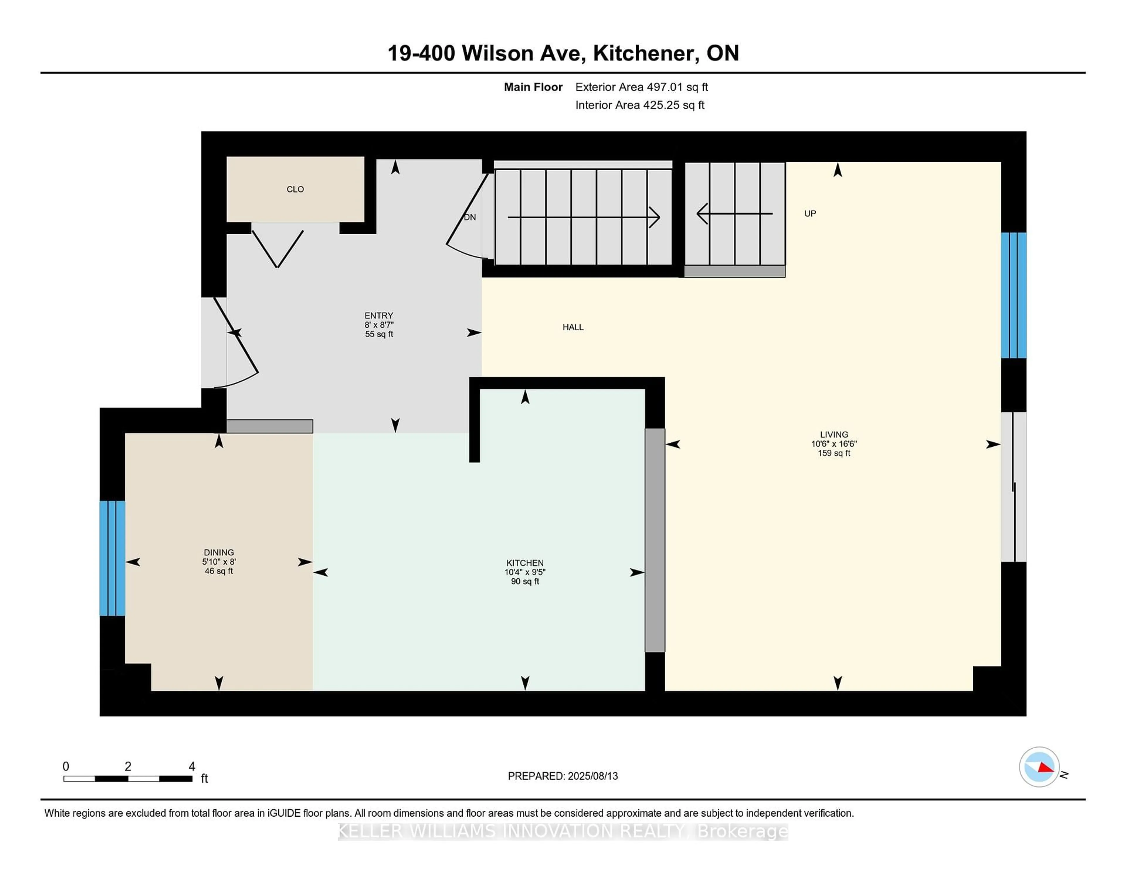Floor plan for 400 Wilson Ave #19, Kitchener Ontario N2C 2S1