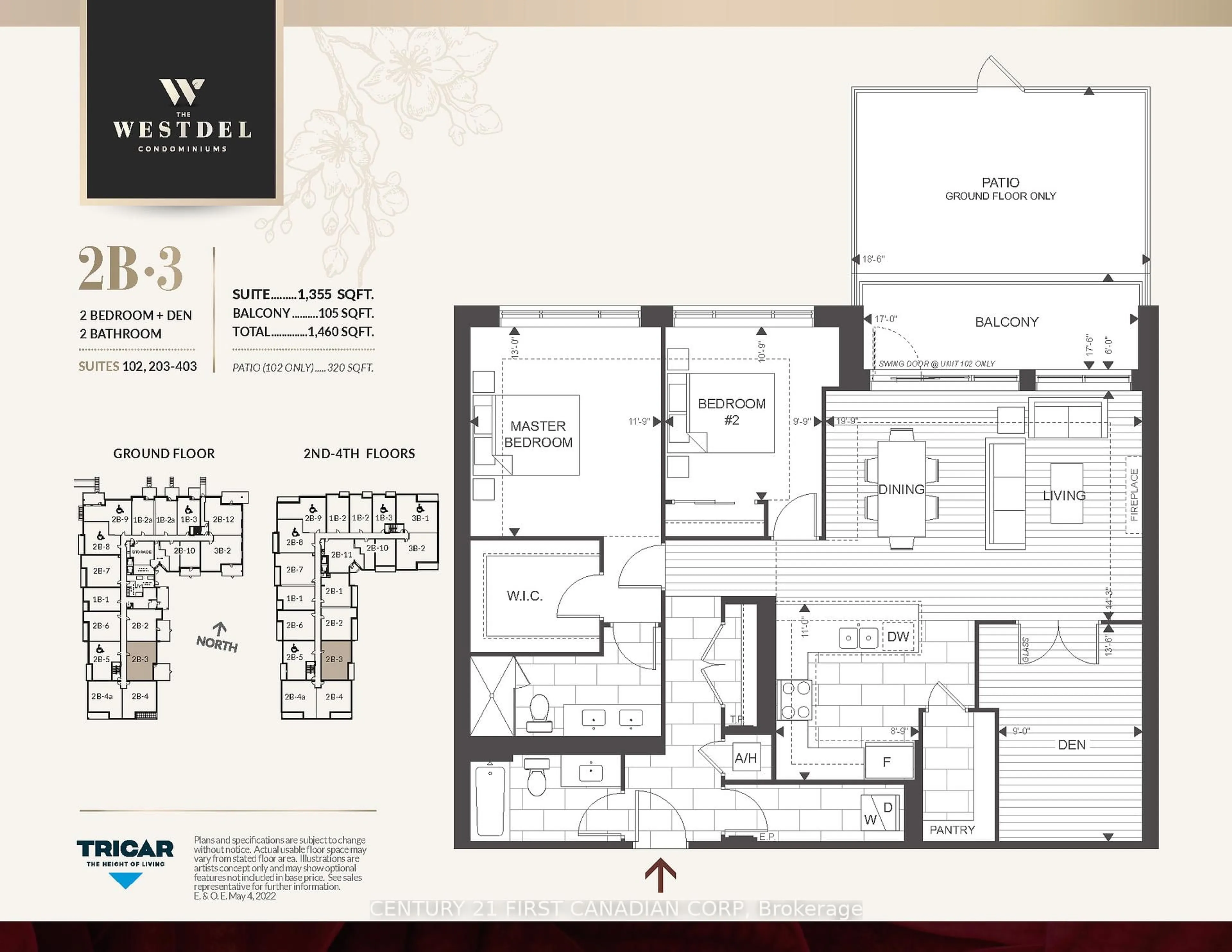 Floor plan for 1975 FOUNTAIN GRASS Dr #102, London South Ontario N6K 4P9