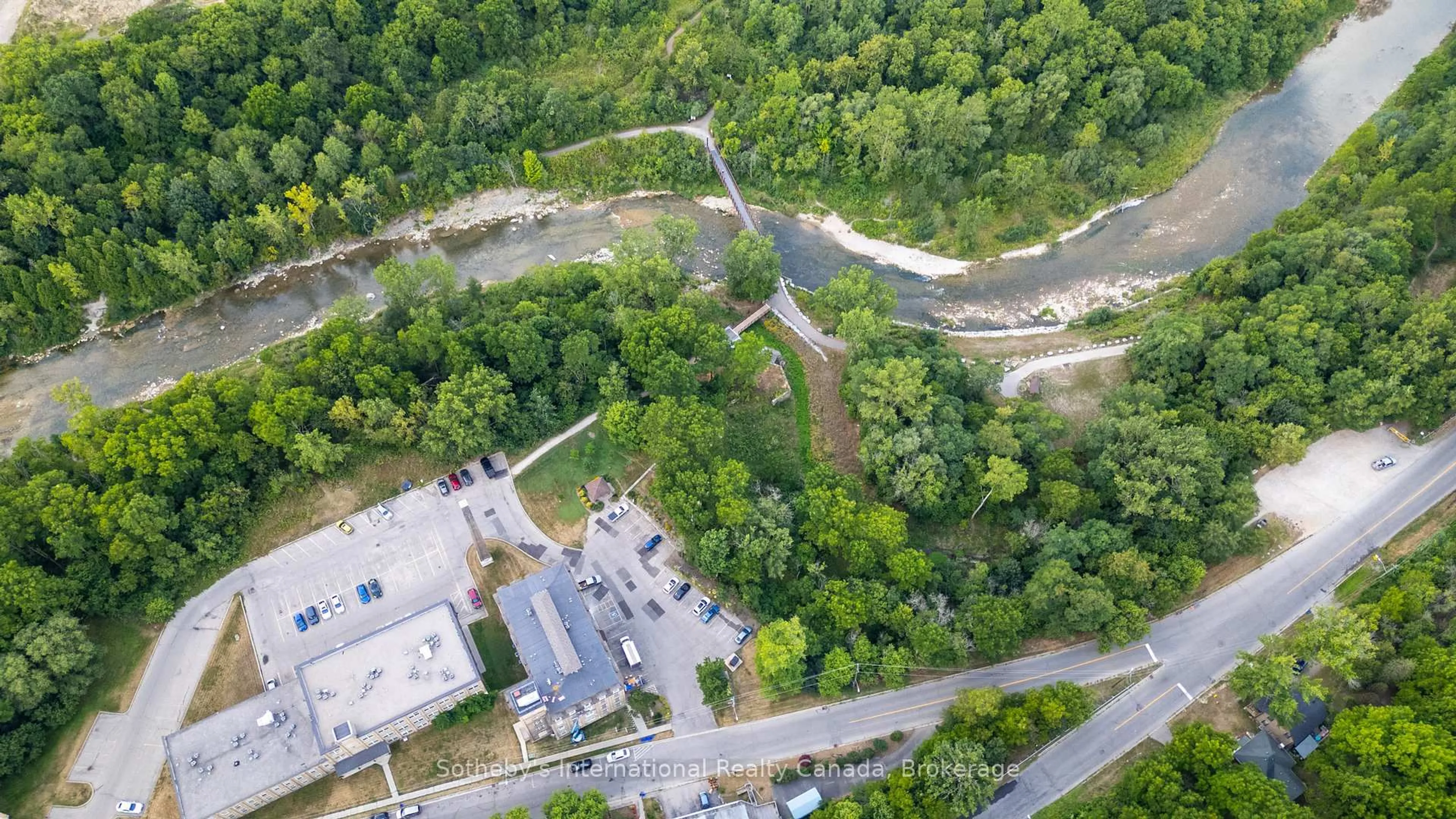 A pic from outside/outdoor area/front of a property/back of a property/a pic from drone, street for 140 West River St #402, Brant Ontario N3L 3E2
