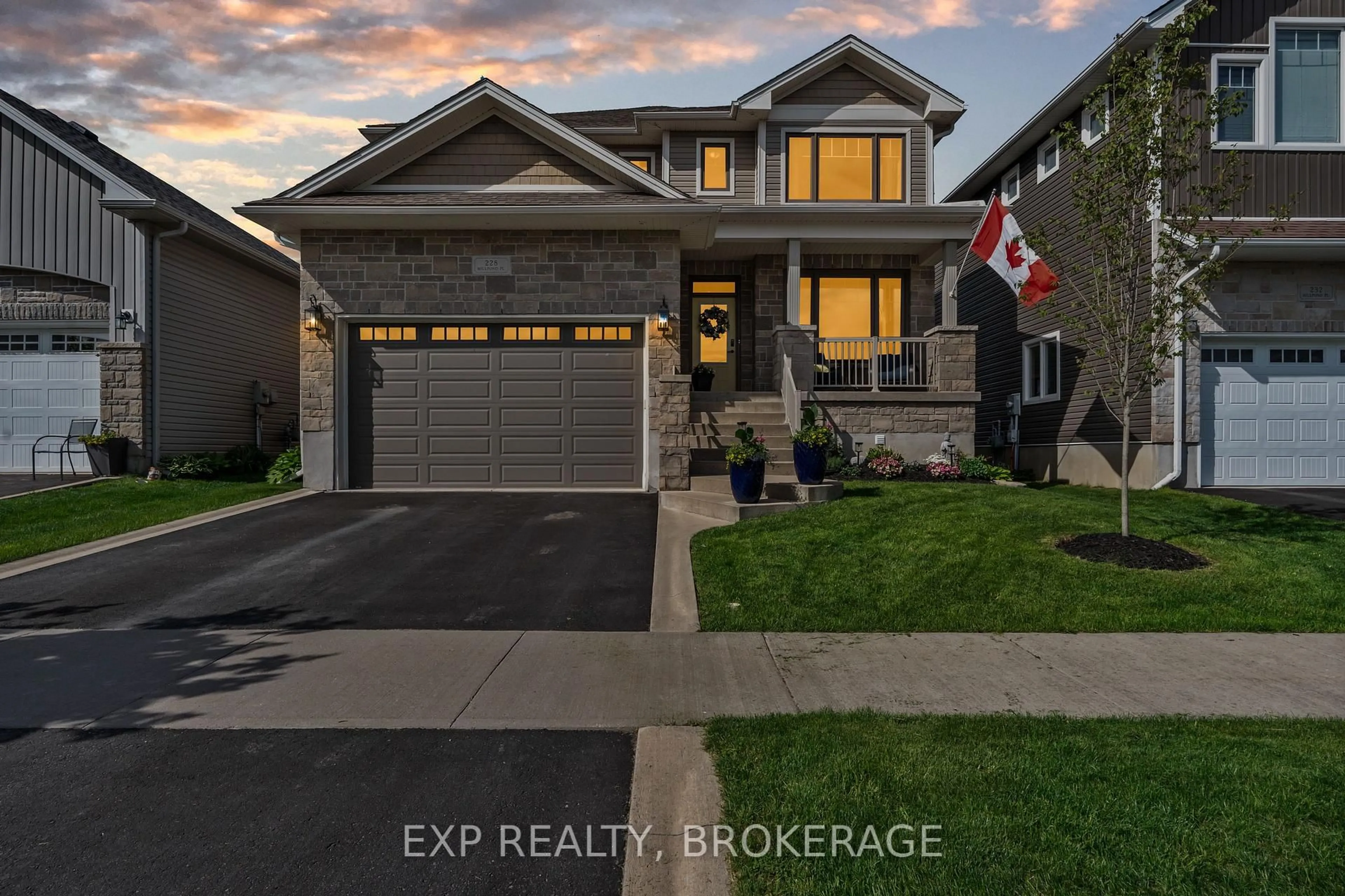 Home with brick exterior material, street for 228 MILL POND Pl, Kingston Ontario K7M 0C9