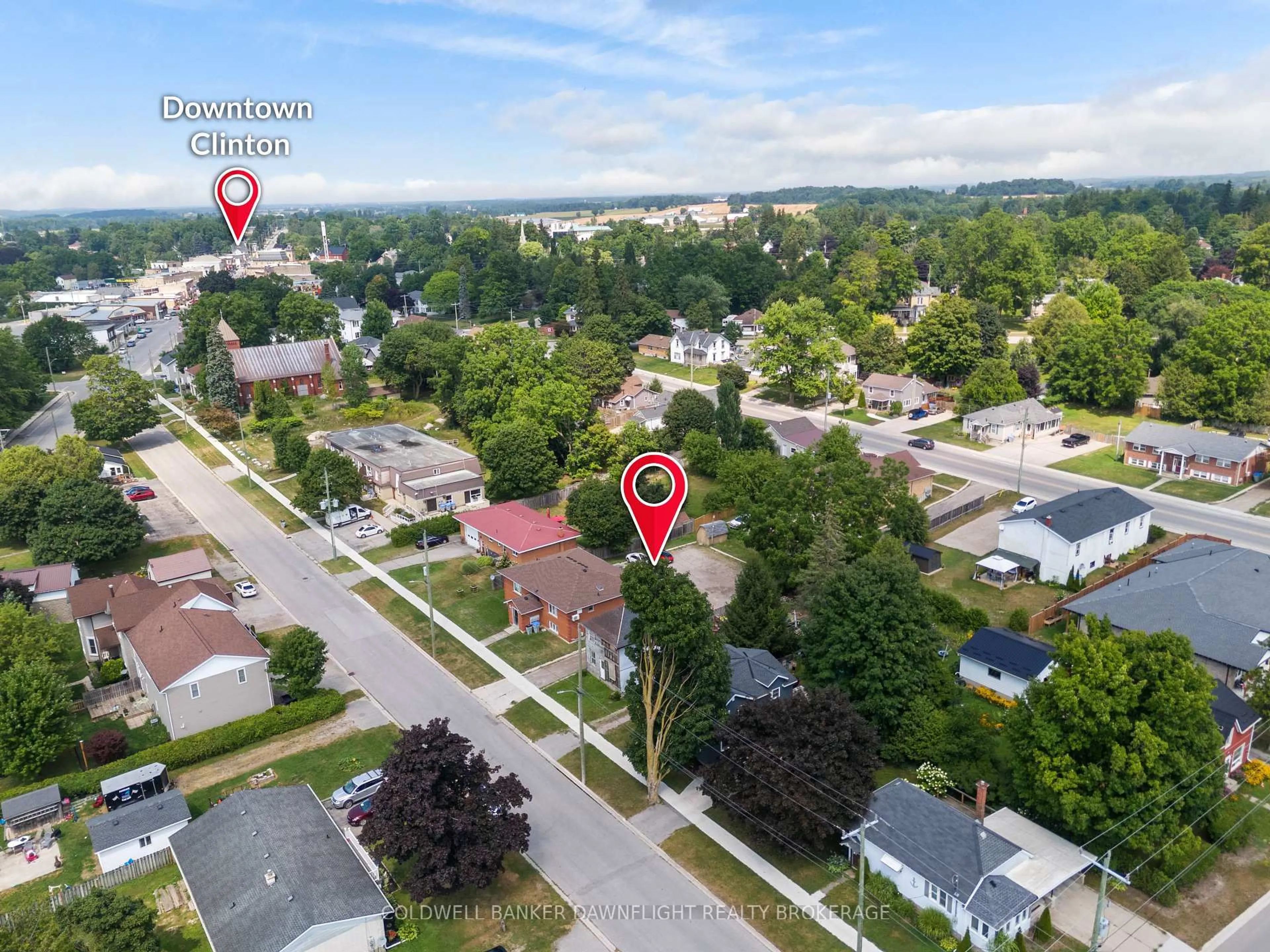 A pic from outside/outdoor area/front of a property/back of a property/a pic from drone, street for 165 James St, Central Huron Ontario N0M 1L0