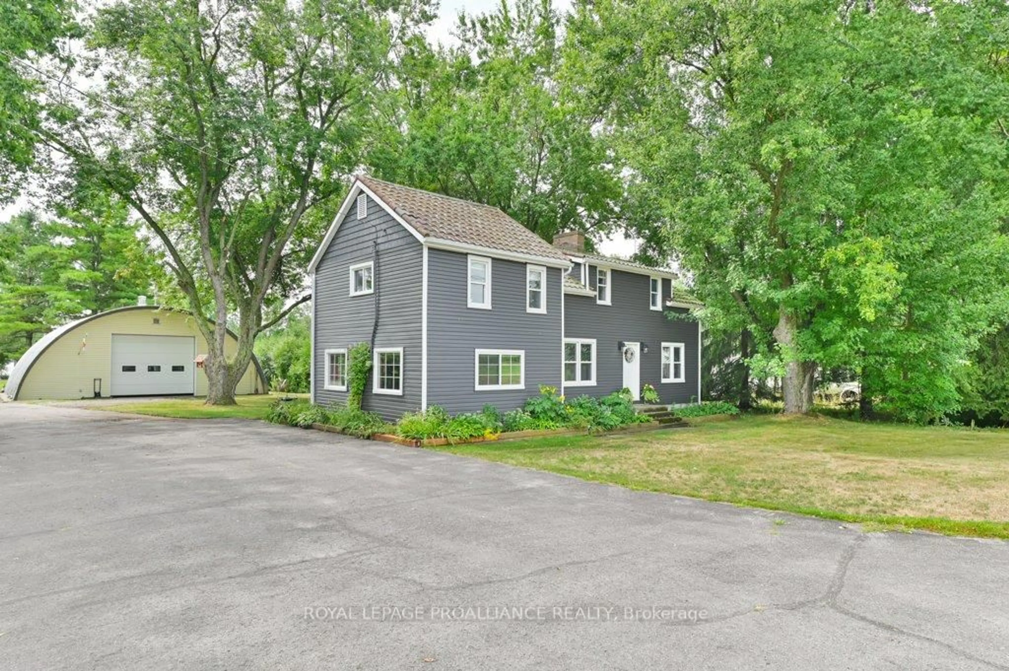 A pic from outside/outdoor area/front of a property/back of a property/a pic from drone, street for 425 Rosebush Rd, Hastings Ontario K0K 2C0