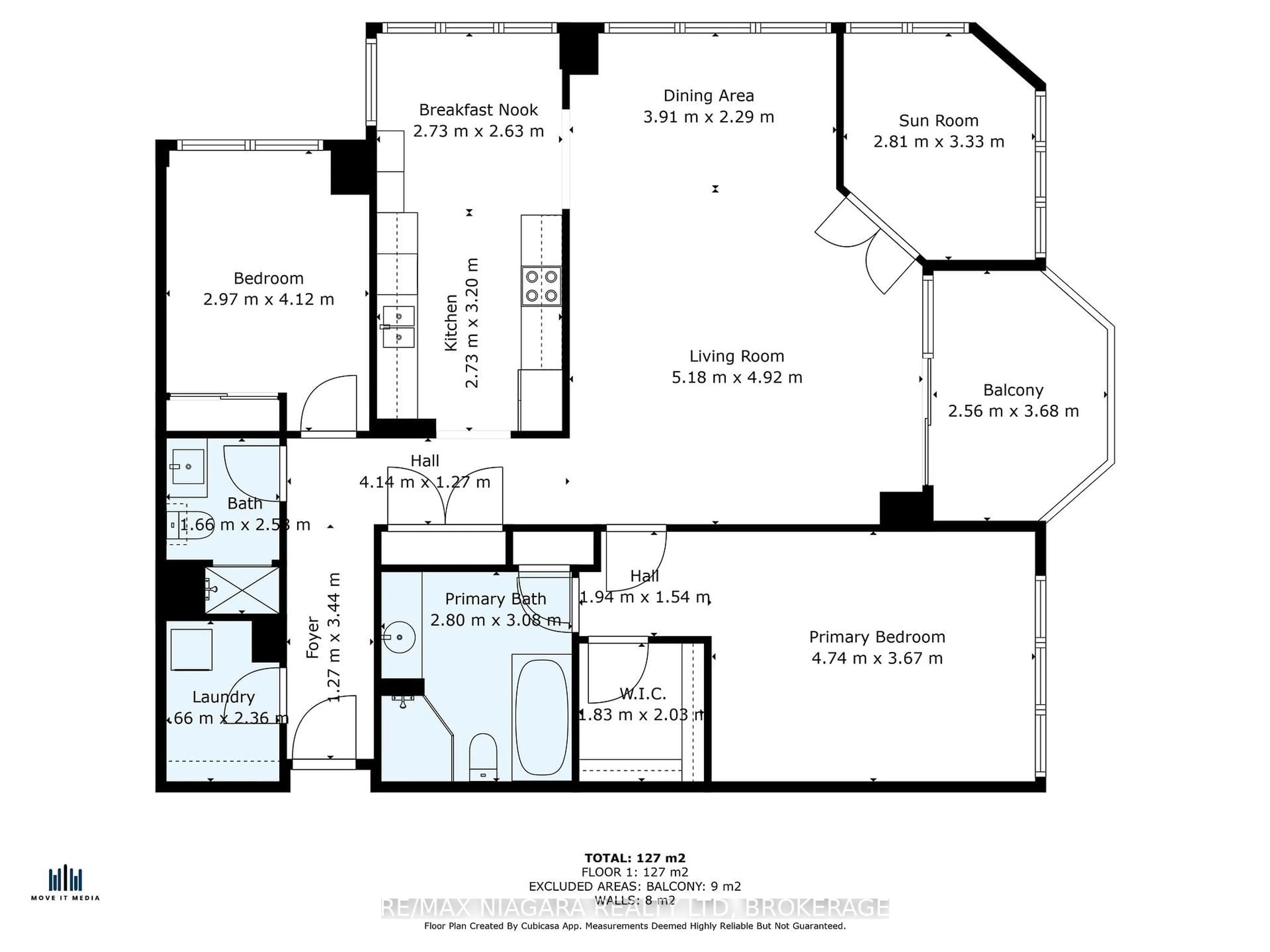 Floor plan for 3 TOWERING HEIGHTS Blvd #407, St. Catharines Ontario L2T 4A4