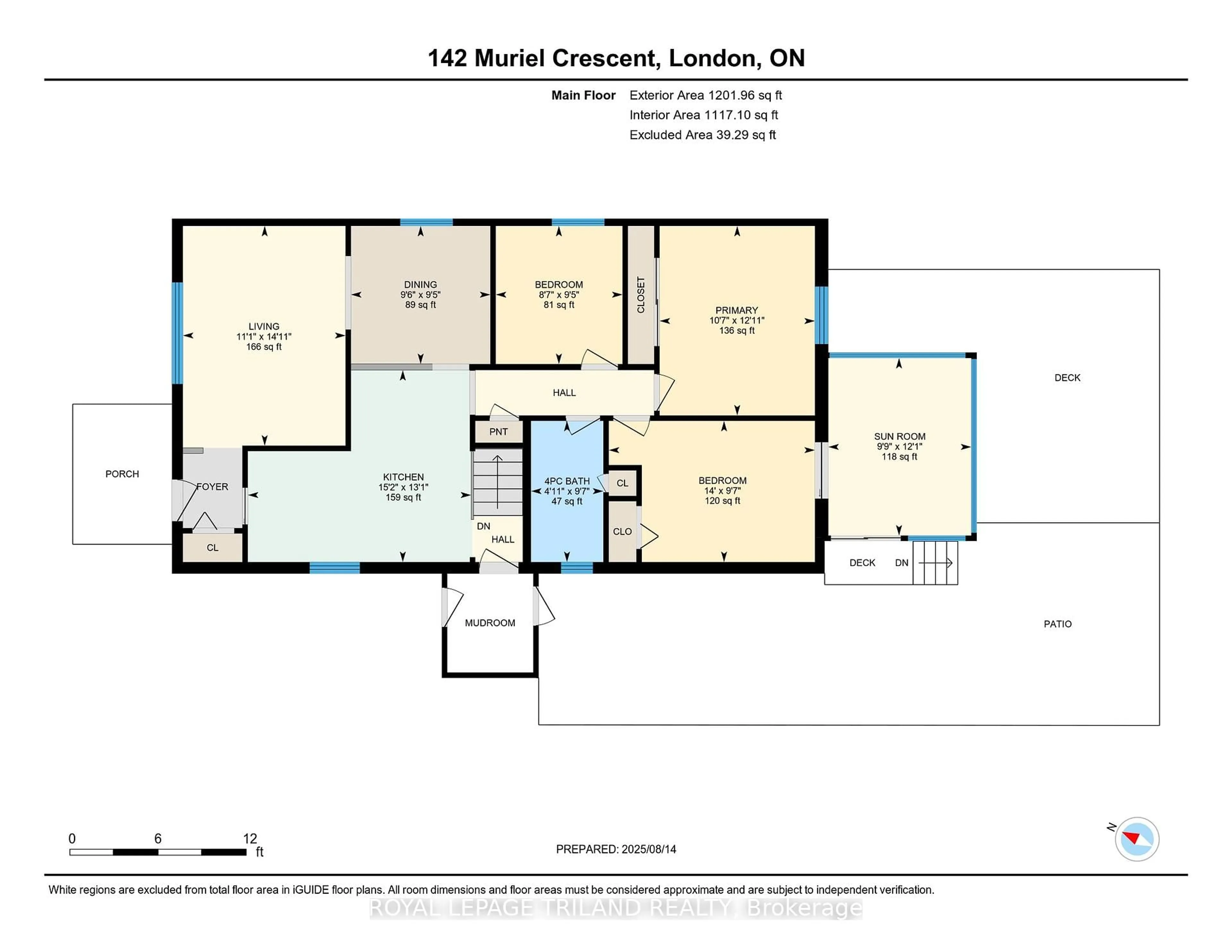 Floor plan for 142 Muriel Cres, London South Ontario N6E 2K6