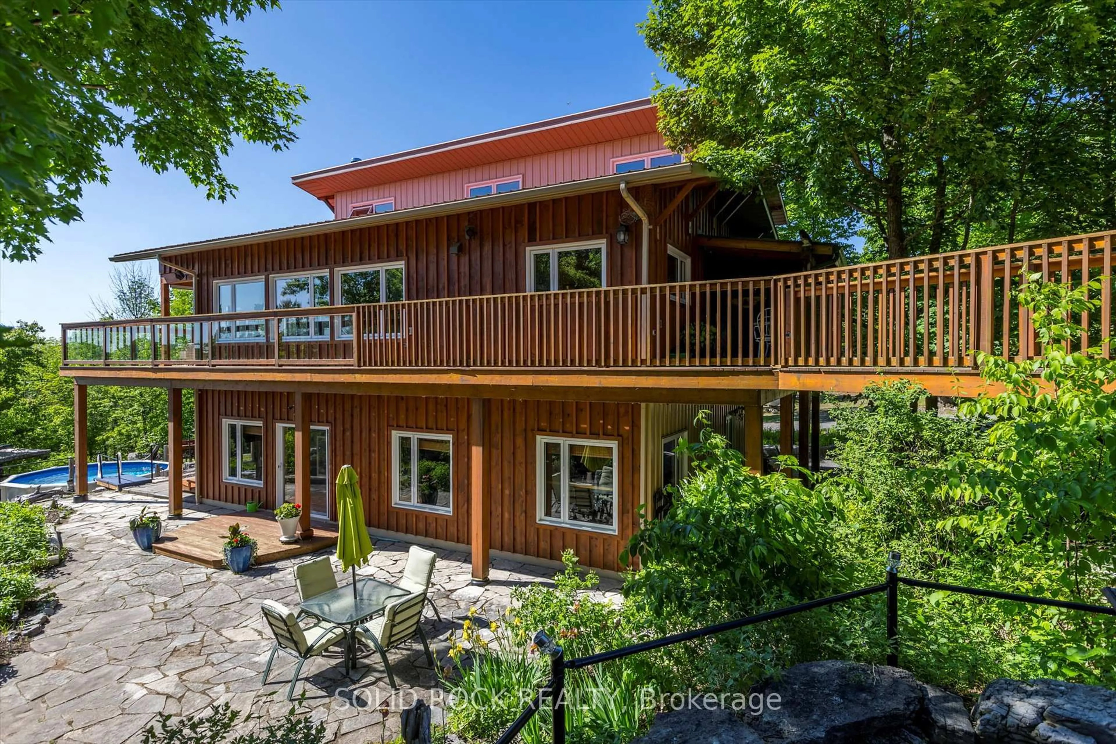 A pic from outside/outdoor area/front of a property/back of a property/a pic from drone, water/lake/river/ocean view for 148 Glen Ridge Rd, Limoges Ontario K0K 2M0