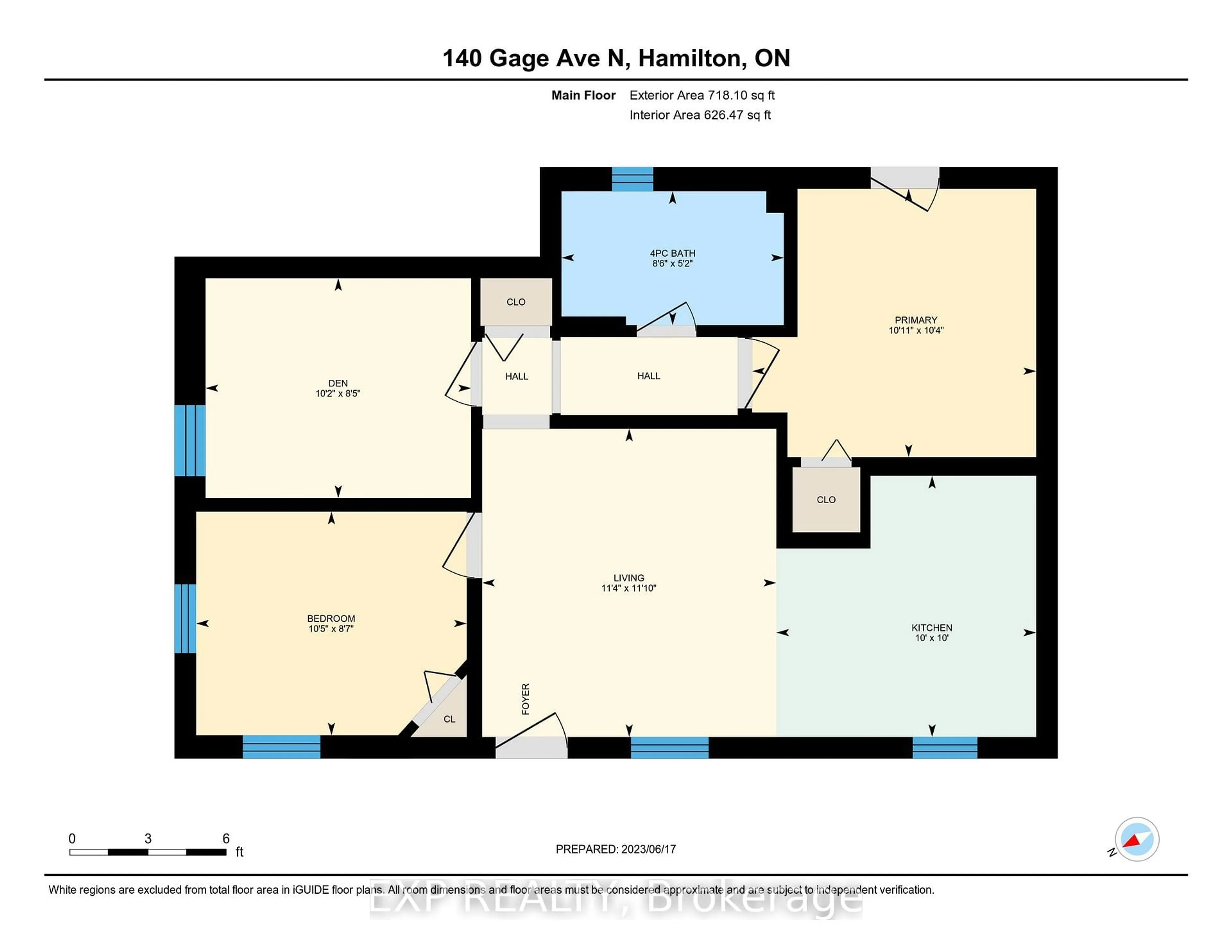 Floor plan for 140 Gage Ave, Hamilton Ontario L8L 7A2