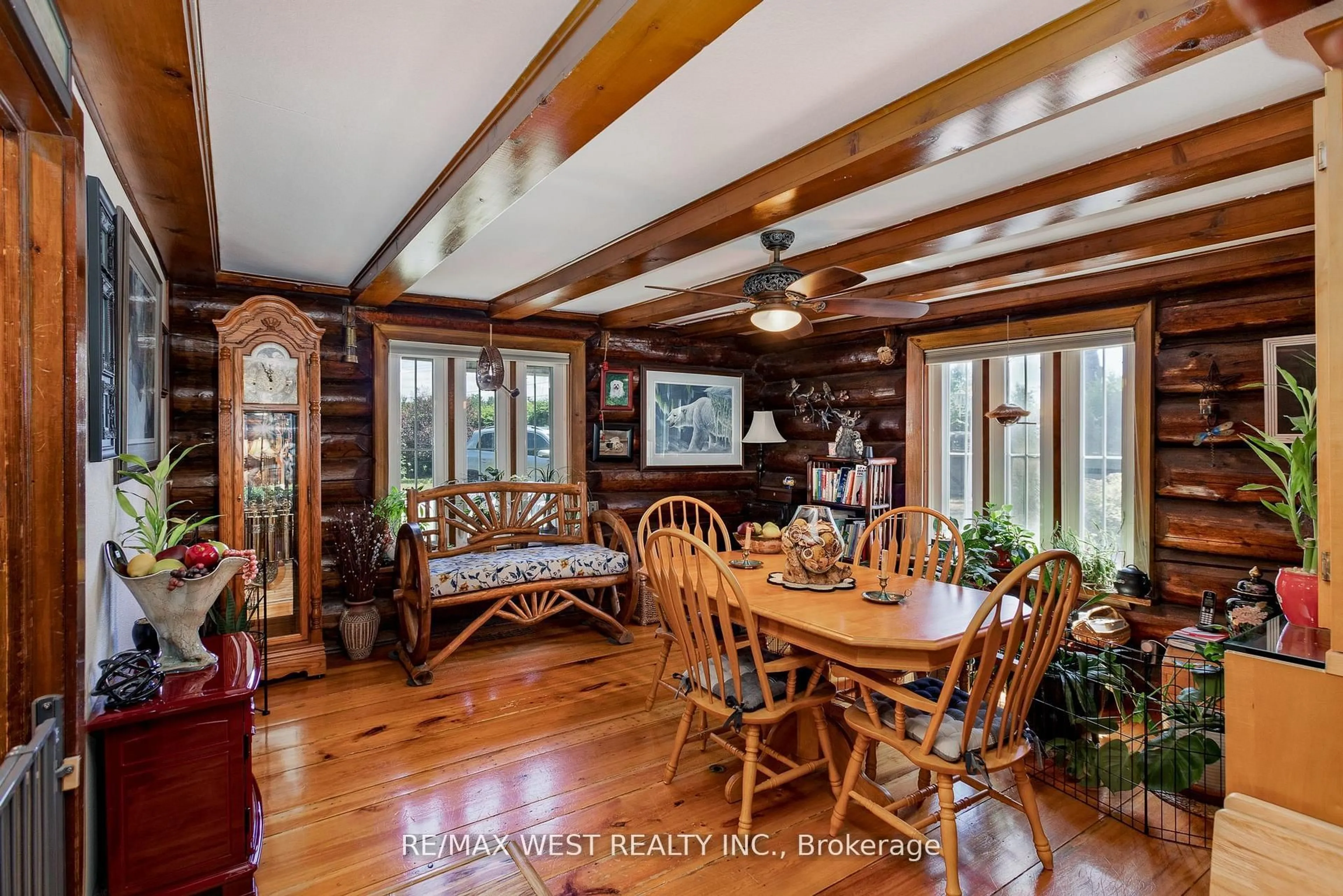 Dining room, wood/laminate floor for 4504 County Rd #45, Hamilton Township Ontario K9A 4J9