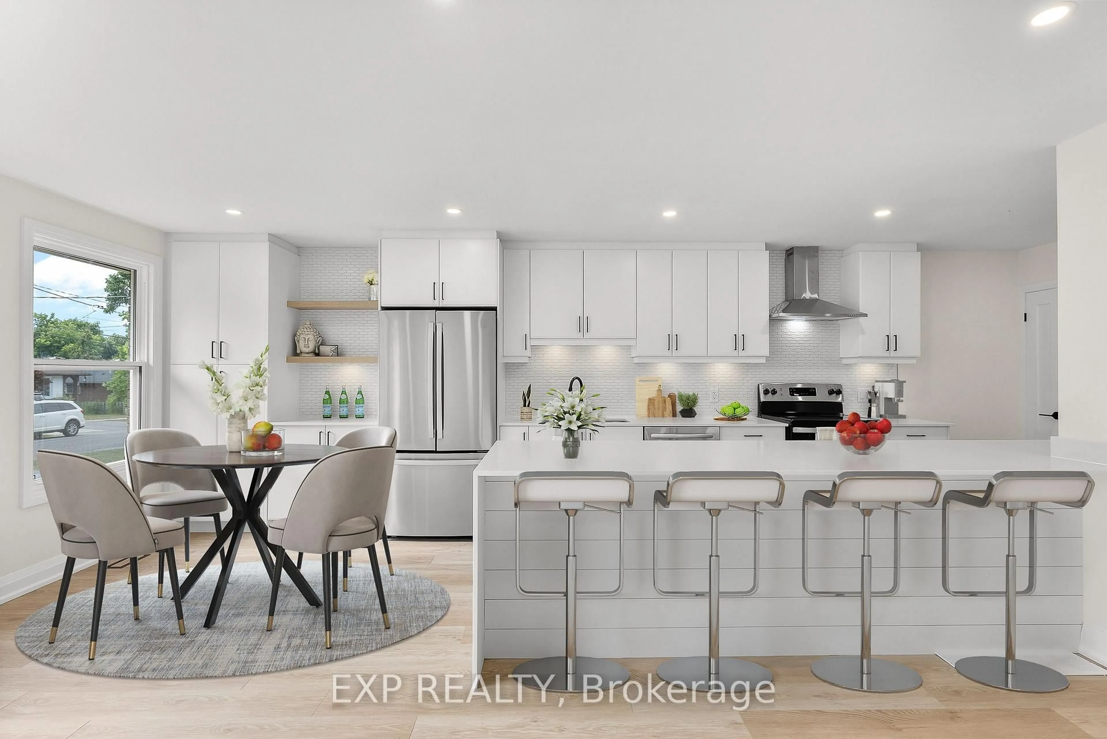 Open concept kitchen, ceramic/tile floor for 68 Chapel St, Thorold Ontario L2V 2E6