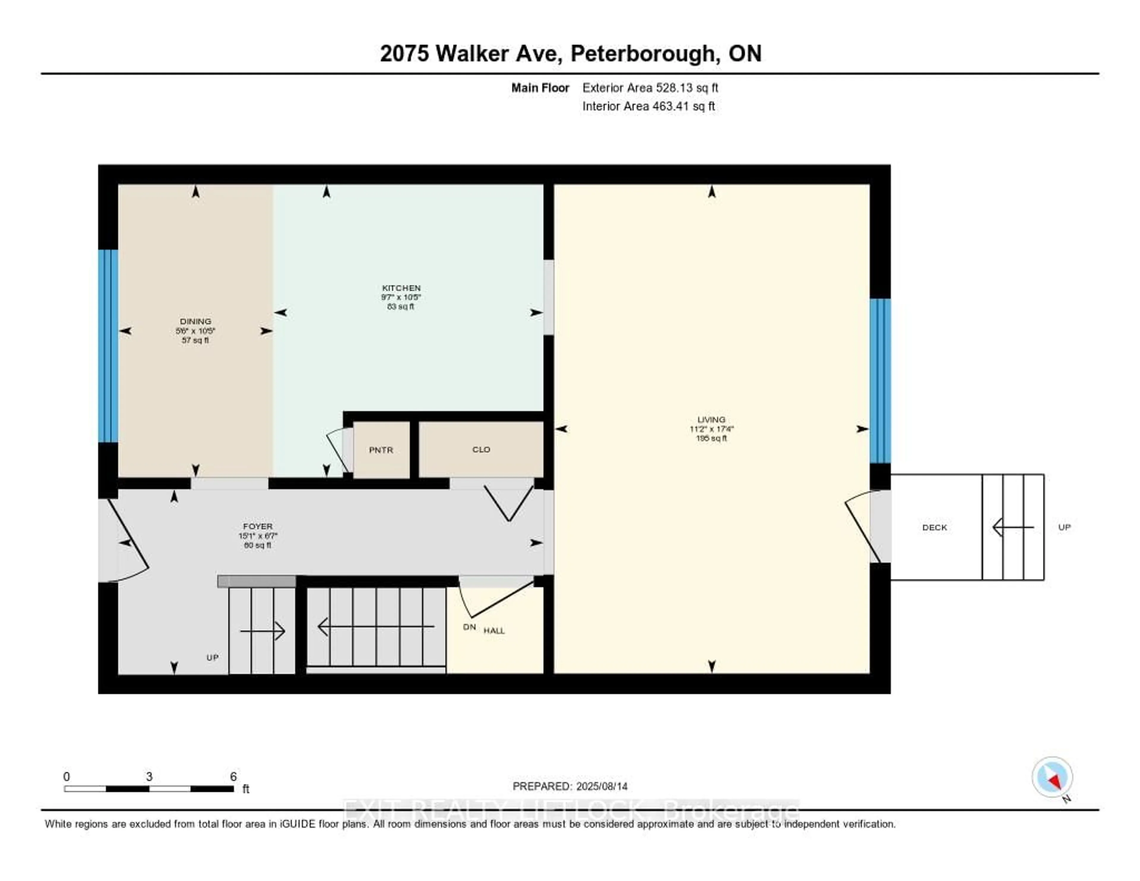 Floor plan for 2075 Walker Ave, Peterborough East Ontario K9L 1T6