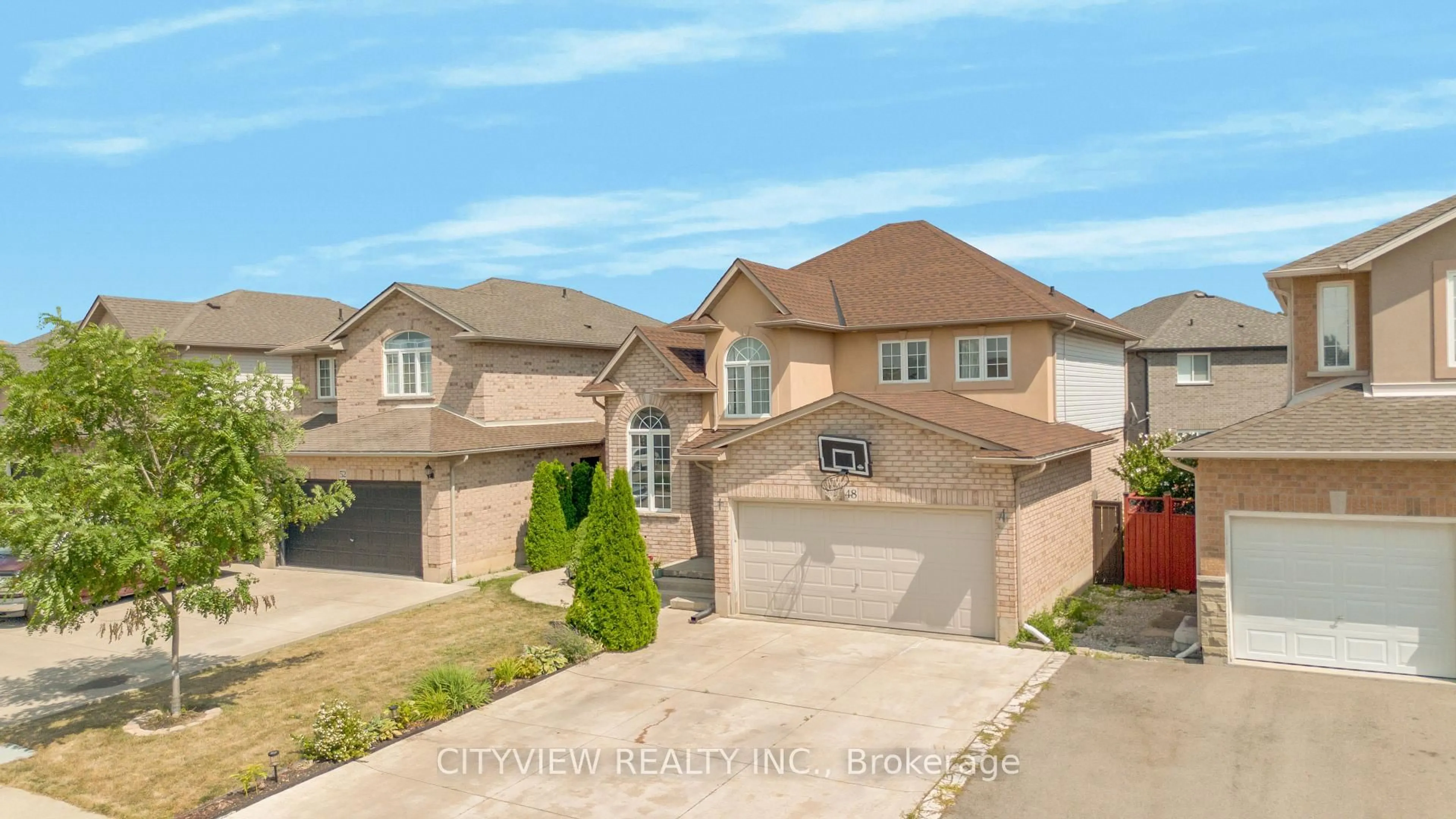 A pic from outside/outdoor area/front of a property/back of a property/a pic from drone, street for 48 Nashville Circ, Hamilton Ontario L8G 5H2