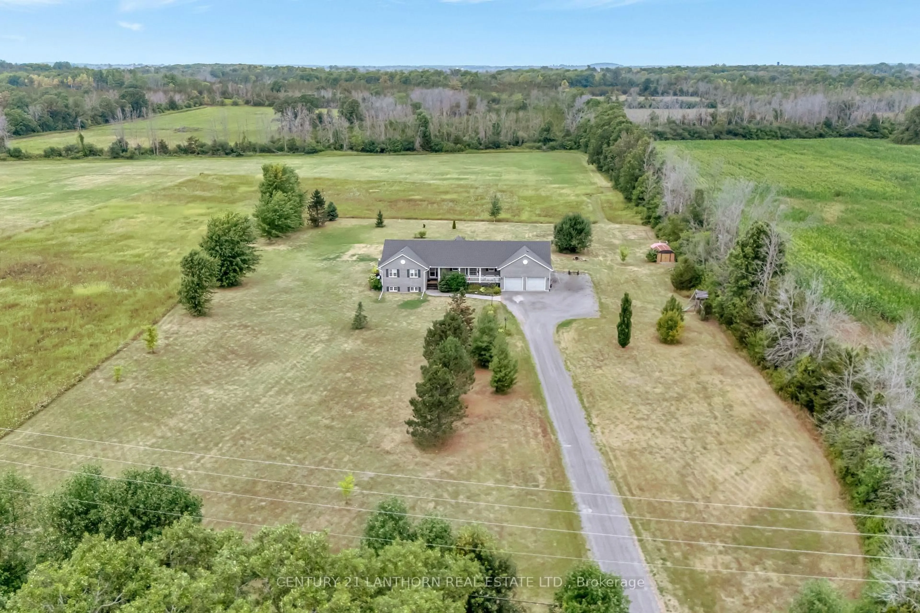 A pic from outside/outdoor area/front of a property/back of a property/a pic from drone, water/lake/river/ocean view for 1489 Airport Pkwy, Tyendinaga Ontario K8N 4Z6