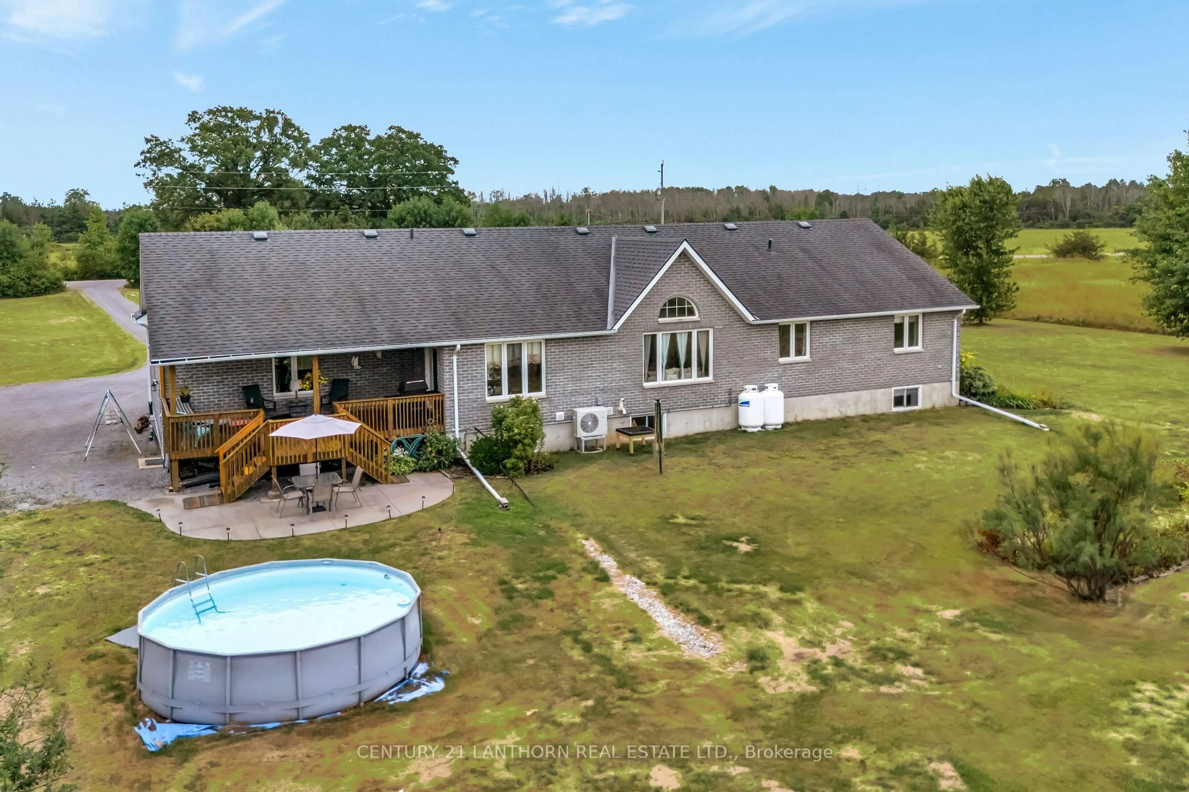 A pic from outside/outdoor area/front of a property/back of a property/a pic from drone, water/lake/river/ocean view for 1489 Airport Pkwy, Tyendinaga Ontario K8N 4Z6