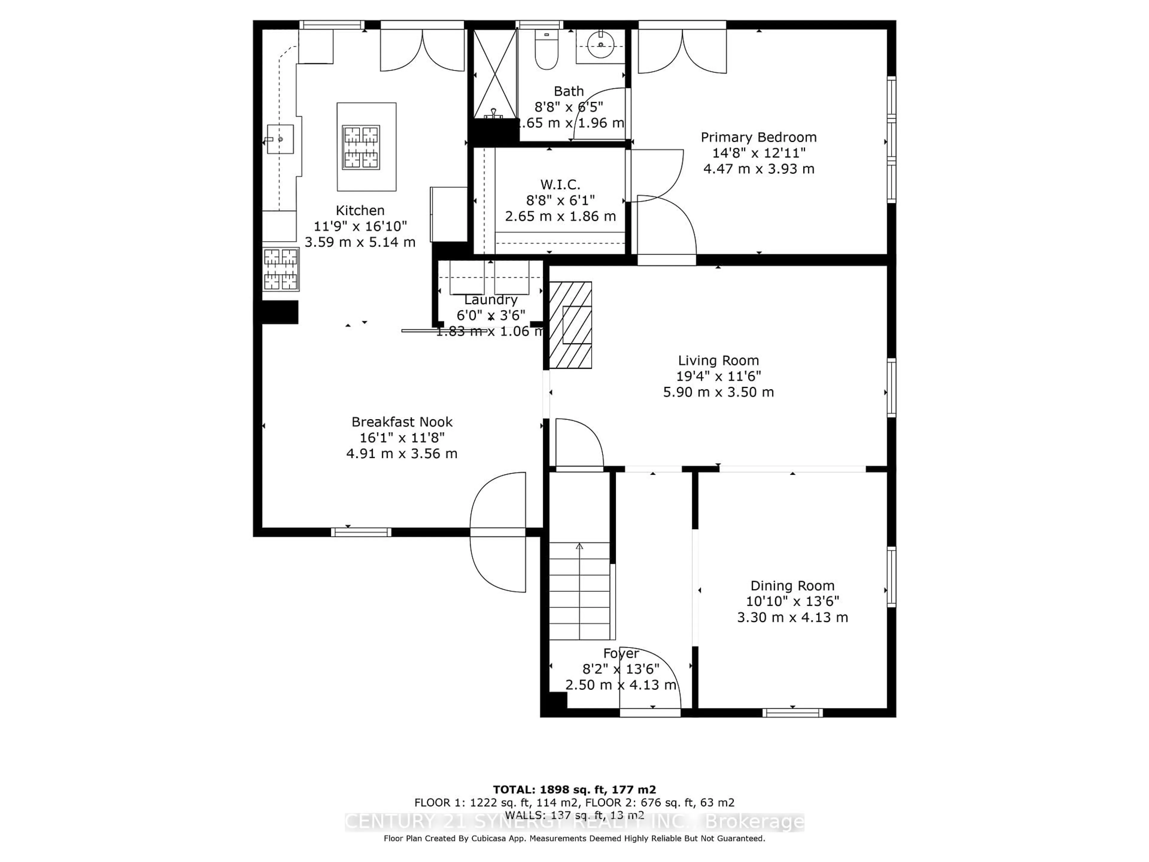 Floor plan for 133 Mary St, Carleton Place Ontario K7C 1B2