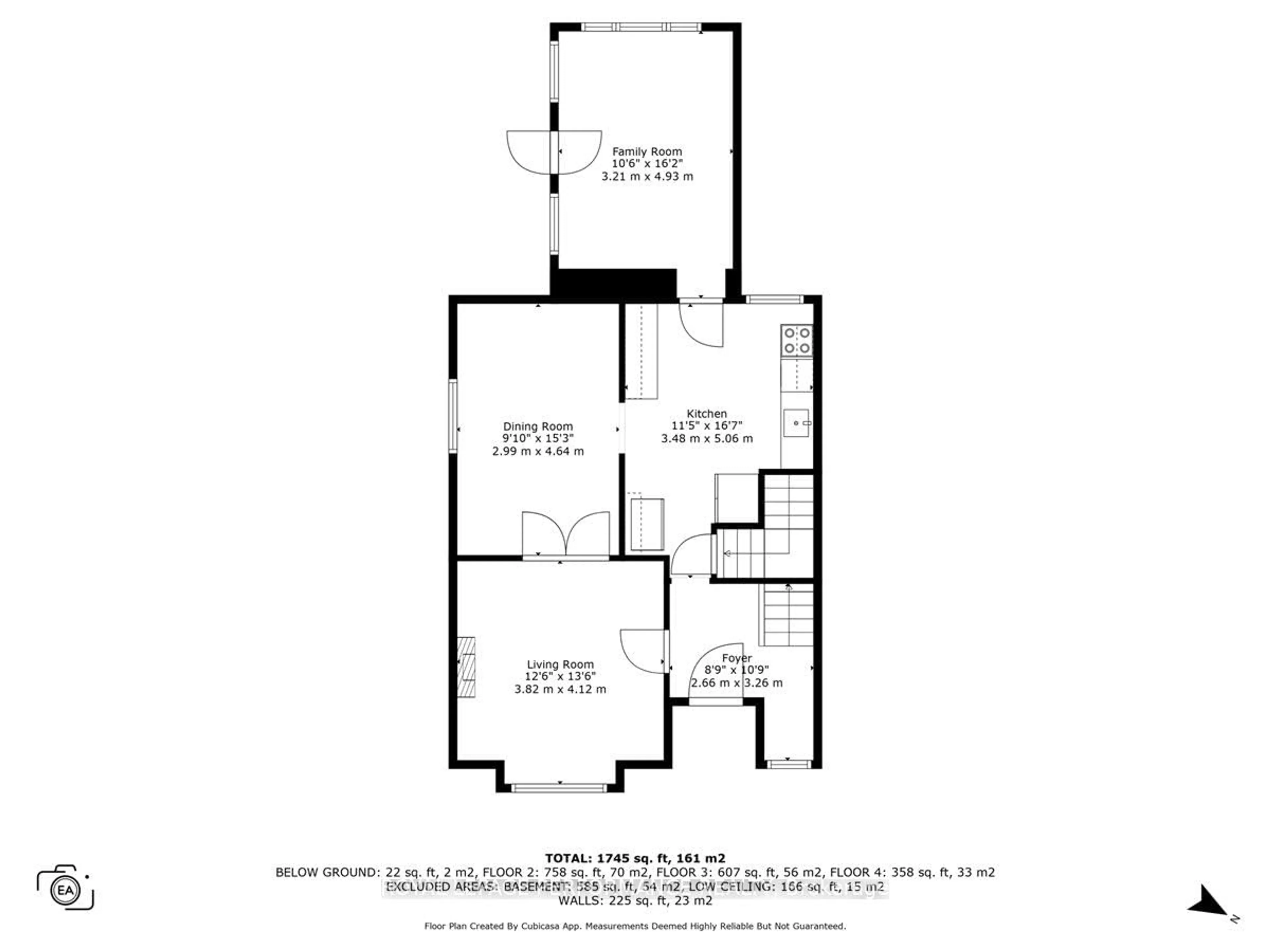Floor plan for 46 Leonard Ave, Ottawa Ontario K1S 4T9