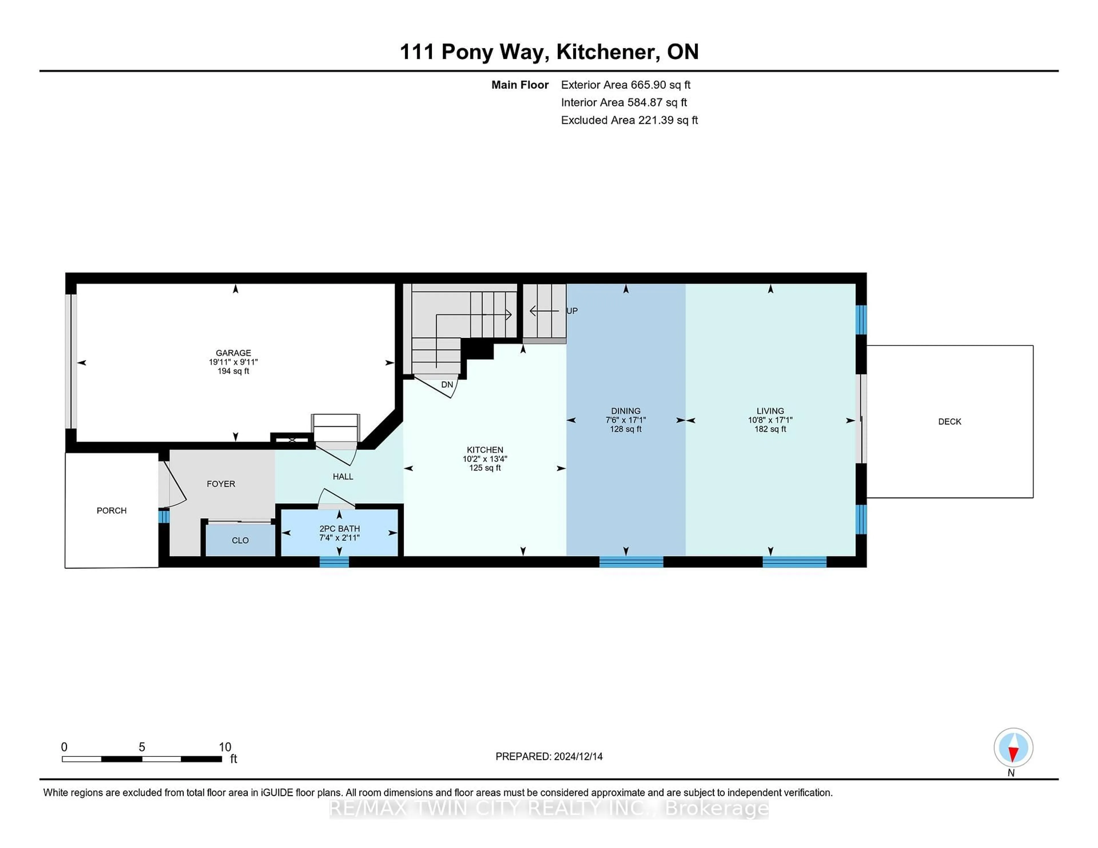 Floor plan for 111 Pony Dr, Kitchener Ontario N2R 0R8