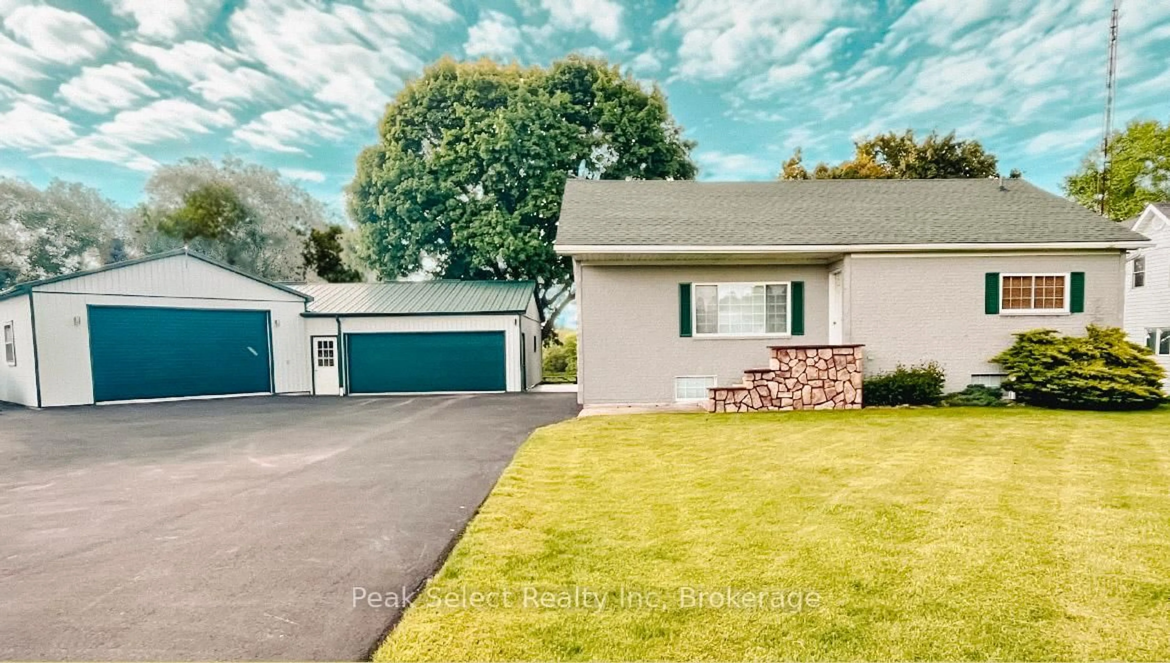 Home with vinyl exterior material, street for 70341 Road 164 Rd, South Huron Ontario N0K 1K0