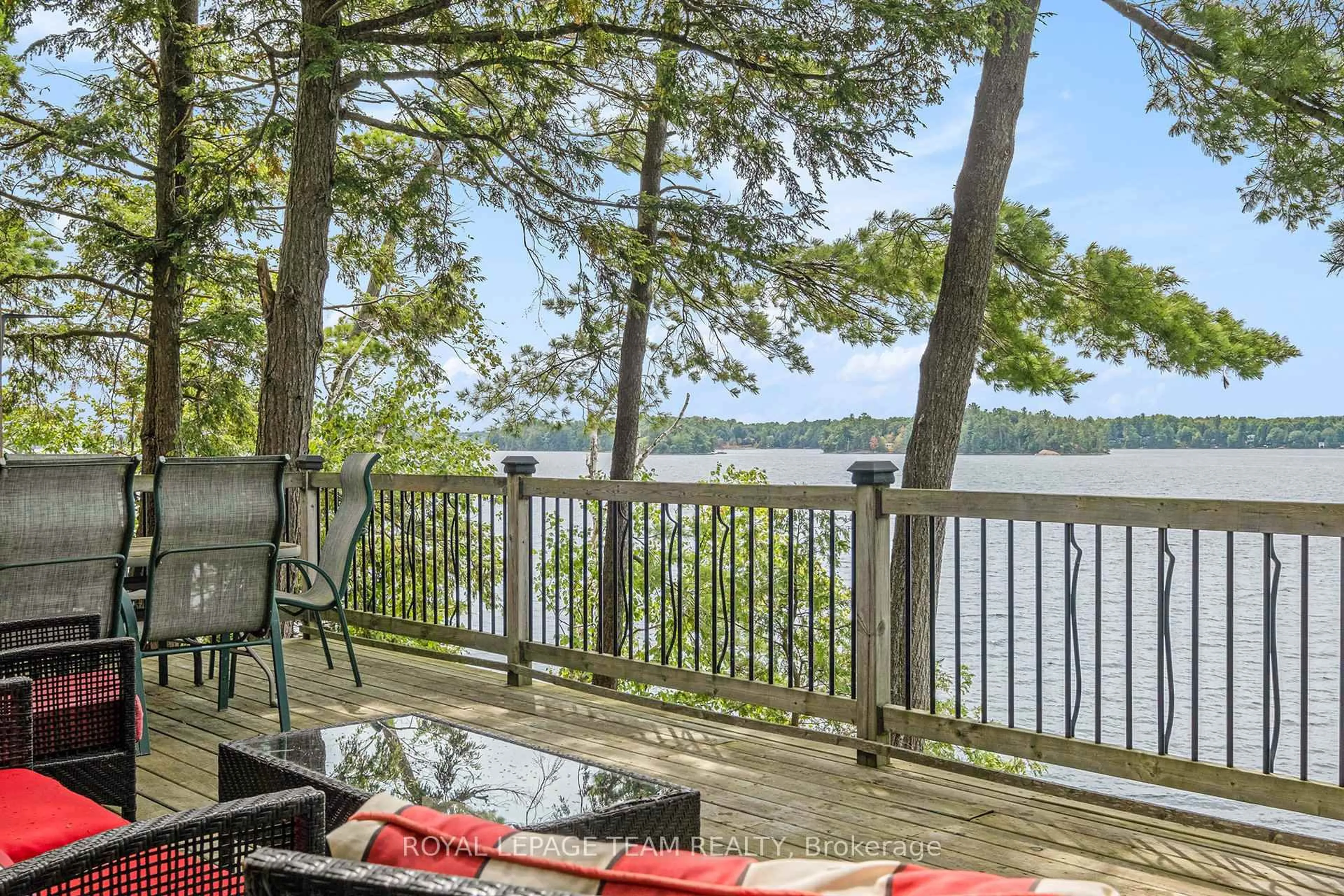 Patio, water/lake/river/ocean view for 18 O9 Rd, Rideau Lakes Ontario K0G 1L0