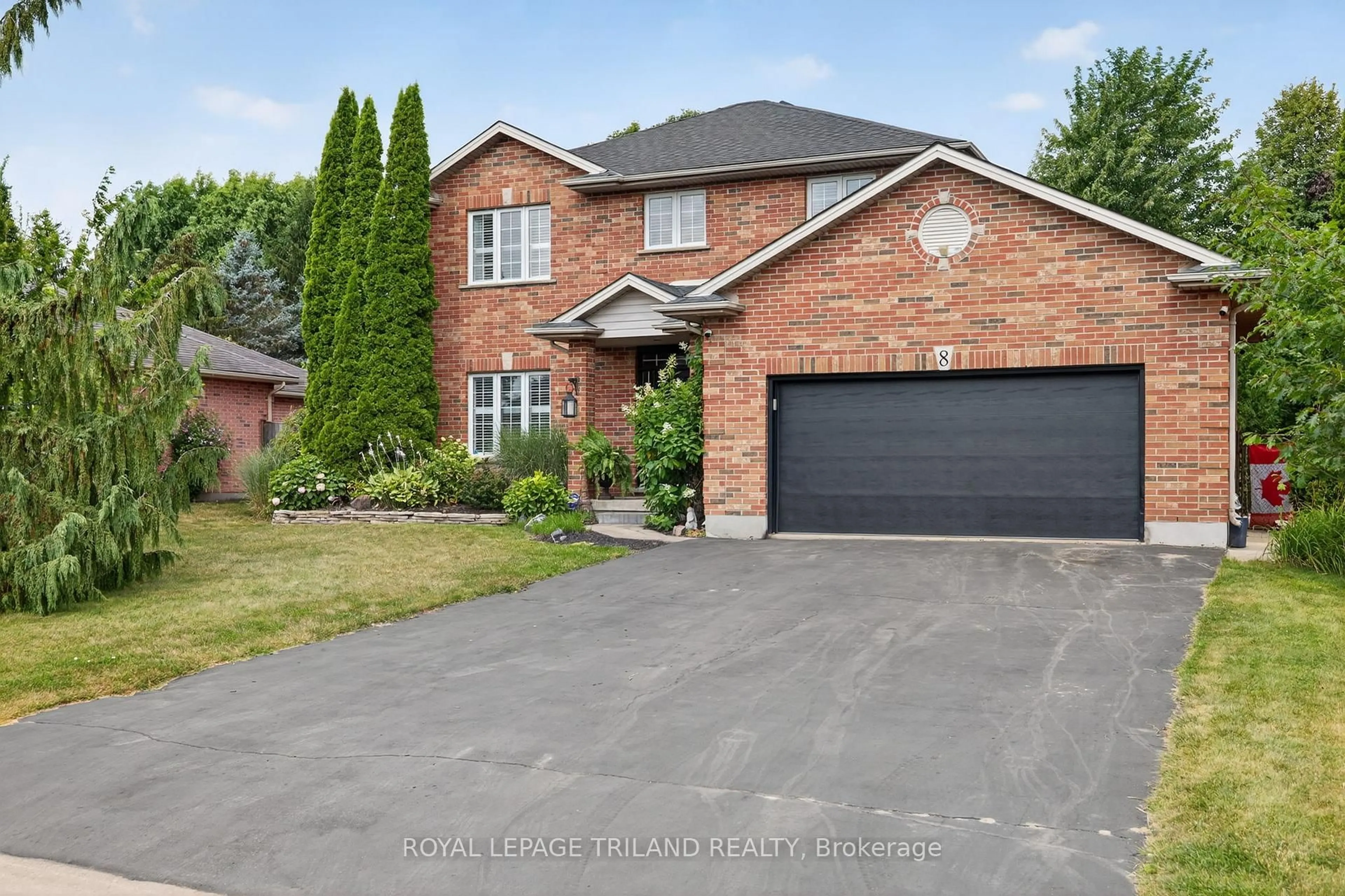 Home with brick exterior material, street for 8 Wingreen Lane, Middlesex Centre Ontario N0L 1R0