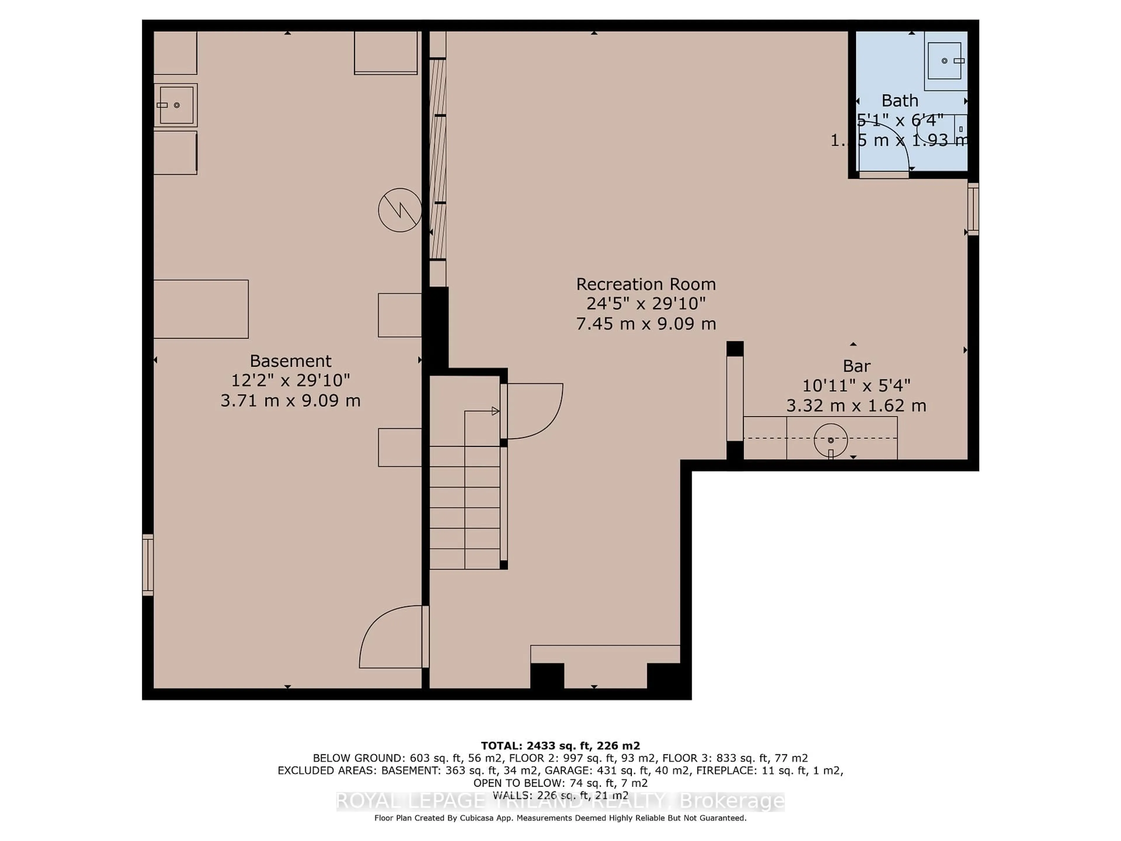 Floor plan for 8 Wingreen Lane, Middlesex Centre Ontario N0L 1R0