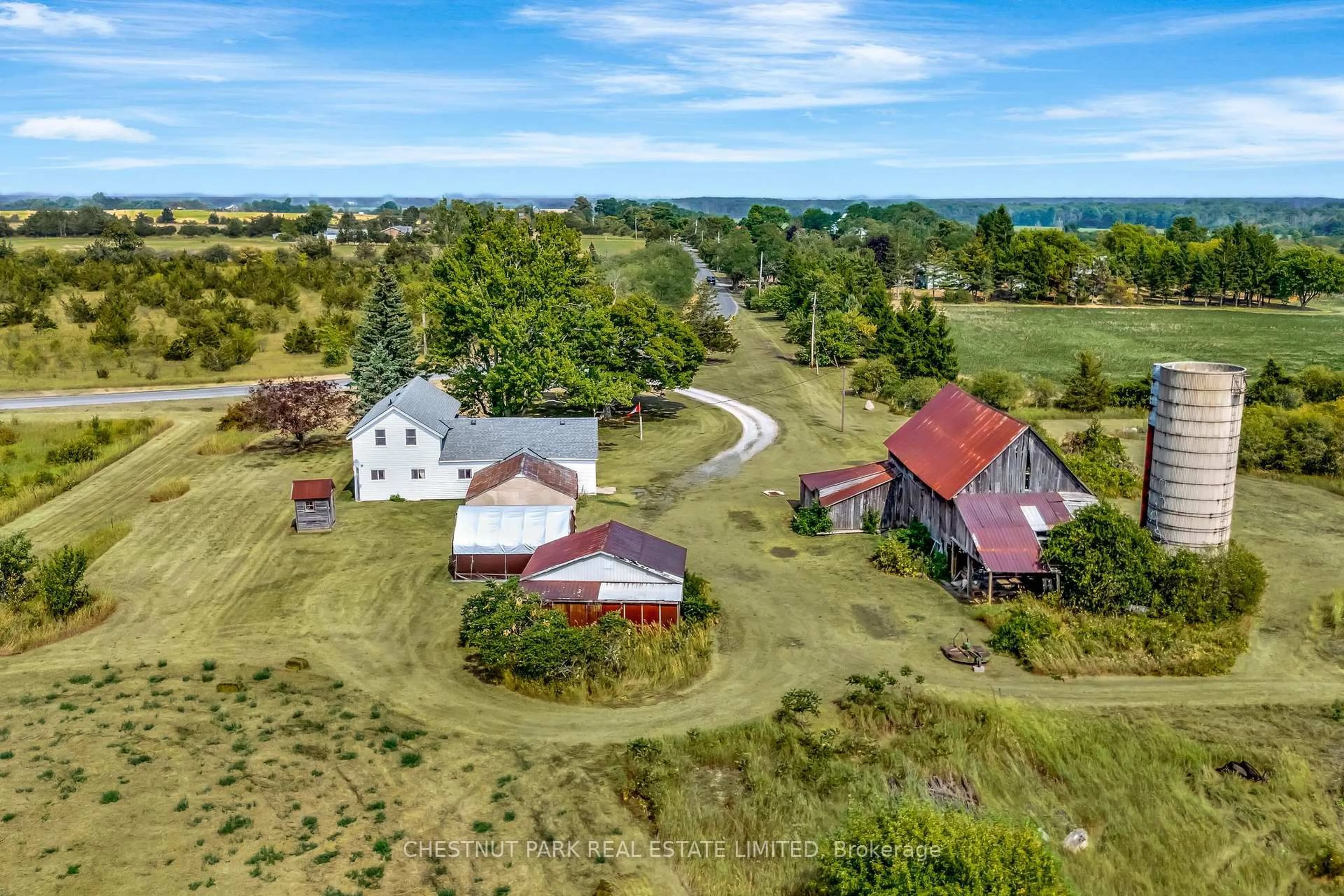 A pic from outside/outdoor area/front of a property/back of a property/a pic from drone, water/lake/river/ocean view for 403 Closson Rd, Prince Edward County Ontario K0K 2J0