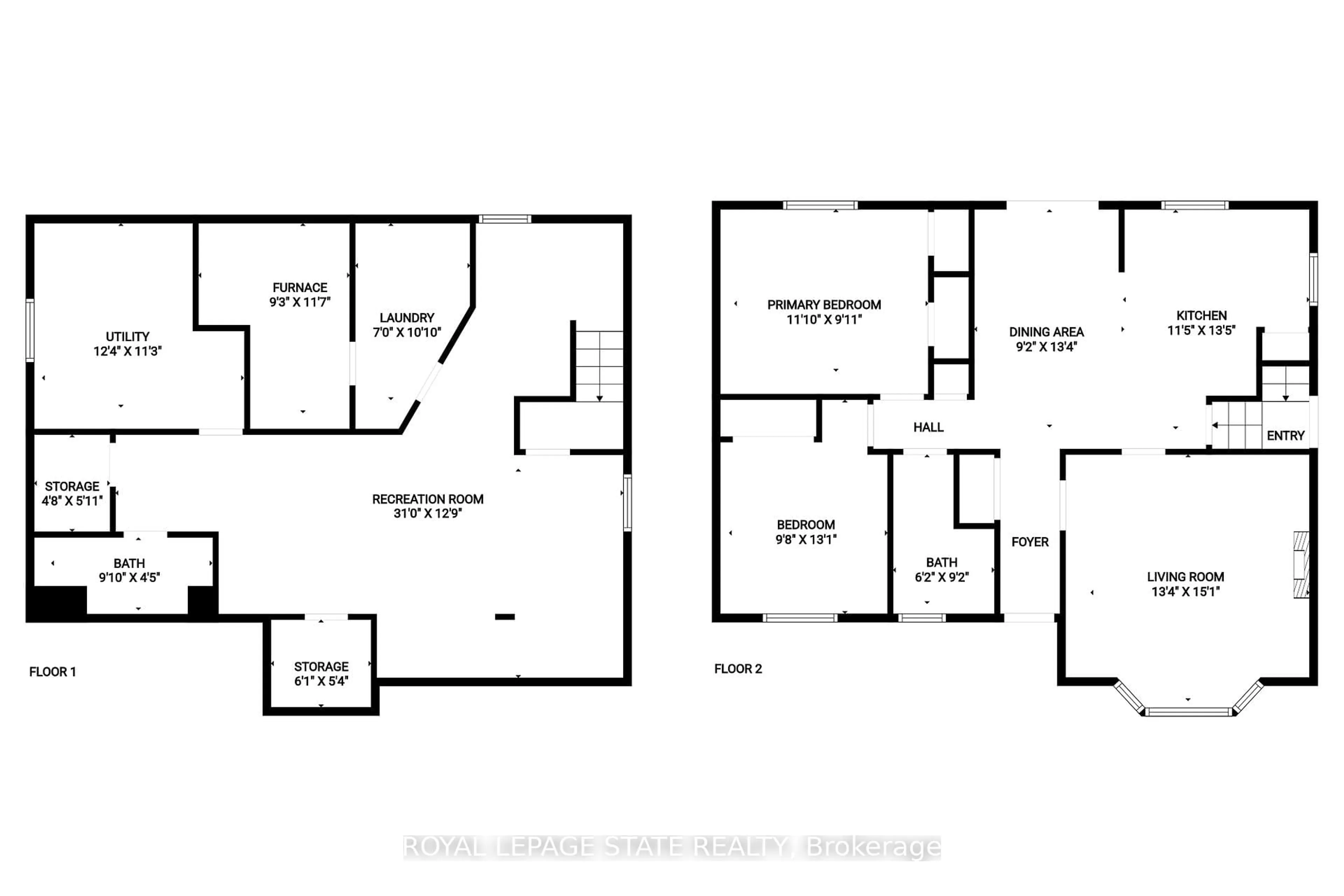 Floor plan for 321 East 15th St, Hamilton Ontario L9A 4G6