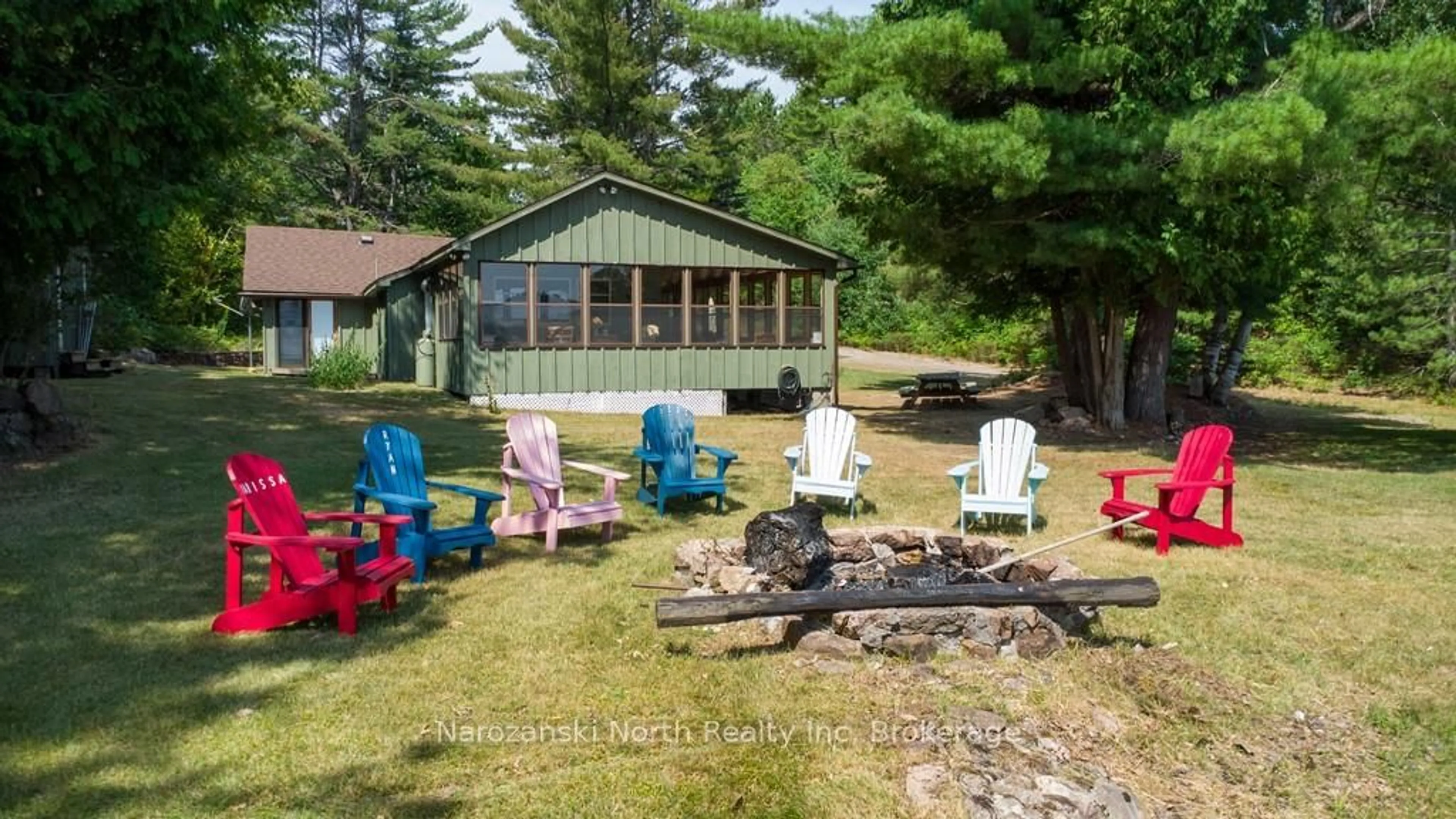 Patio, water/lake/river/ocean view for 118A Plouffe Rd, French River Ontario P0M 2N0